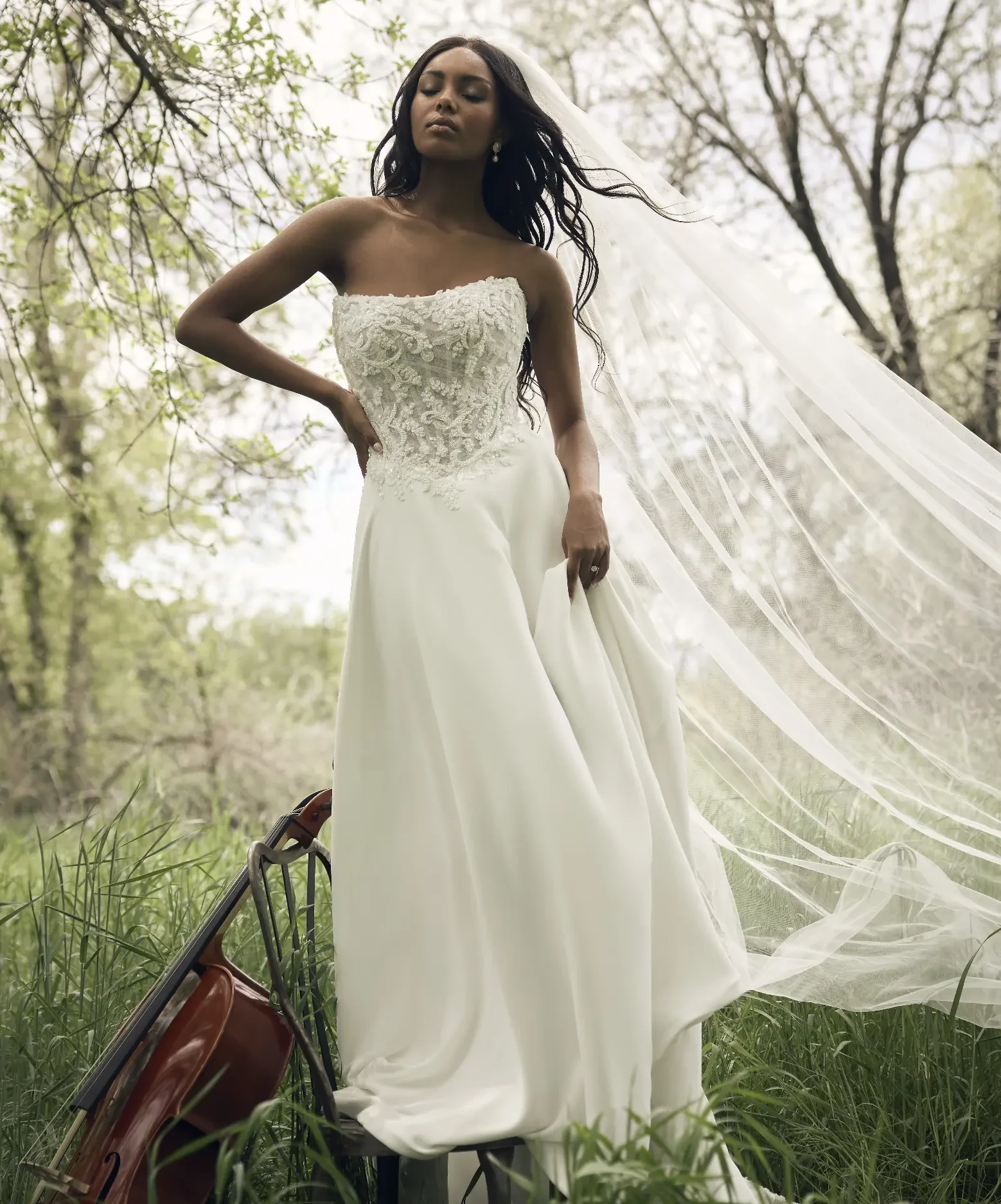 a line cheap wedding dresses Affordable & Bridal Gowns Backless Neckline collection-date-night collection-party-dresses Strapless Cut Out Detail Color:Citron Lilac