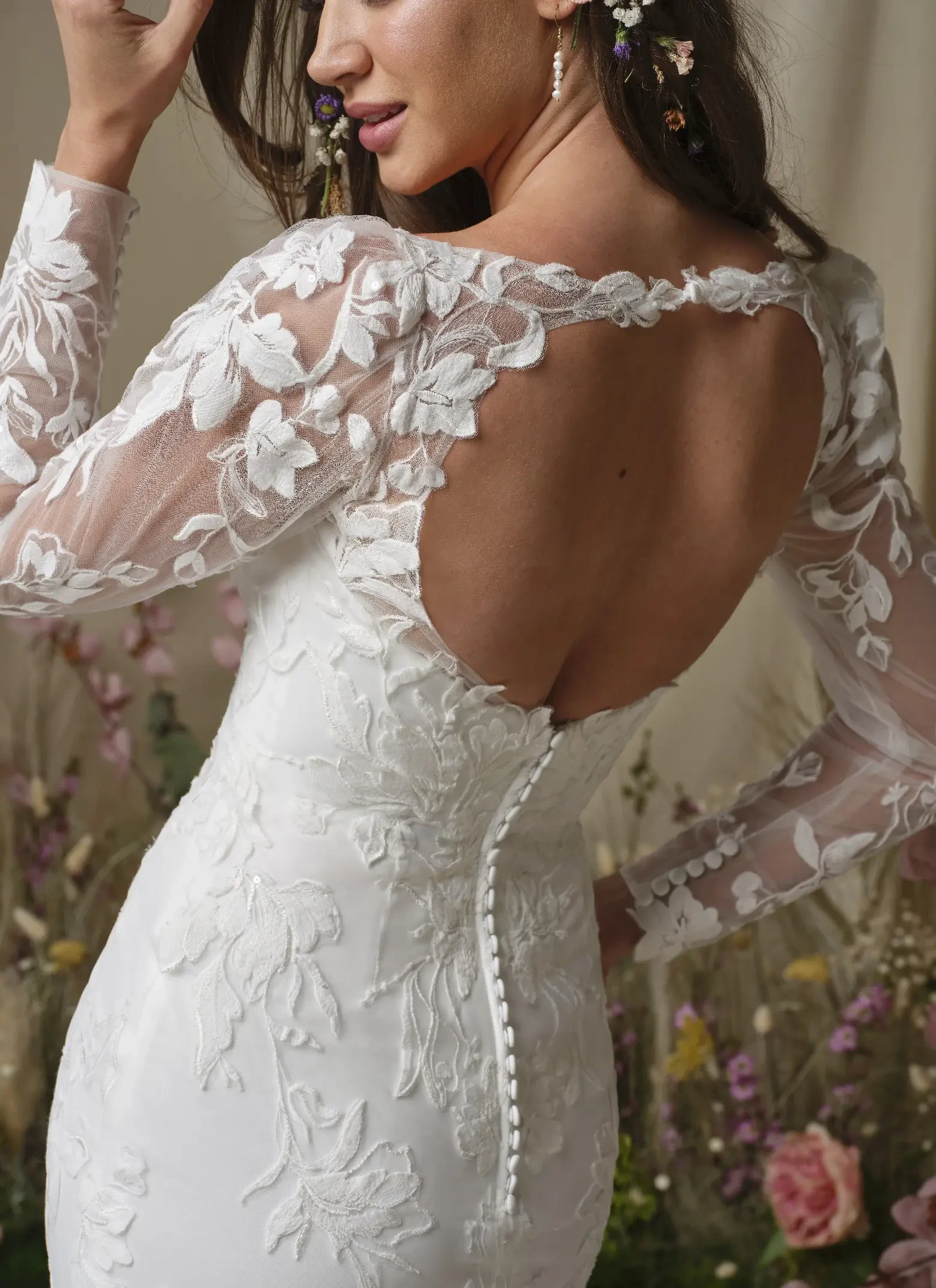 backless wedding dresses 2021 & Low Back Gowns Bra Accessory Shoulder to Shoulder from size:14 Beaded Cutout Prom Dress