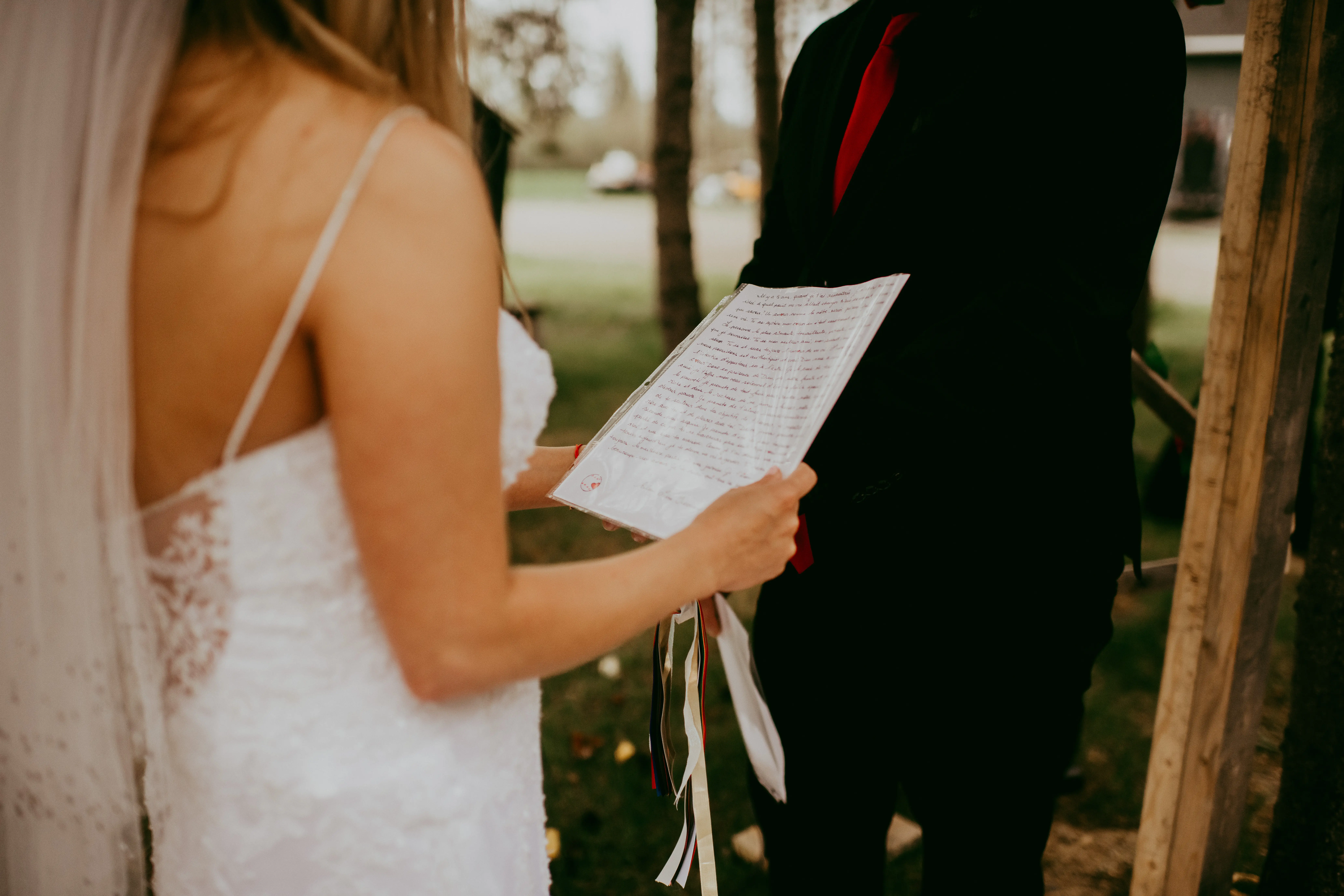Real Bride wearing Vintage-inspired lace wedding dress called Nola by Maggie Sottero.