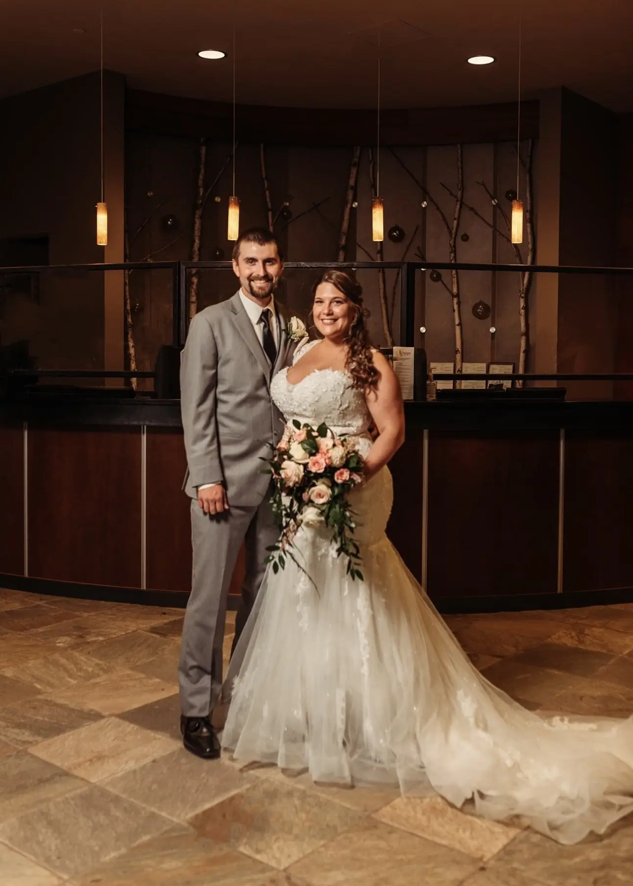 Bride In Lace Mermaid Wedding Dress Called Lonnie Lynette By Maggie Sottero