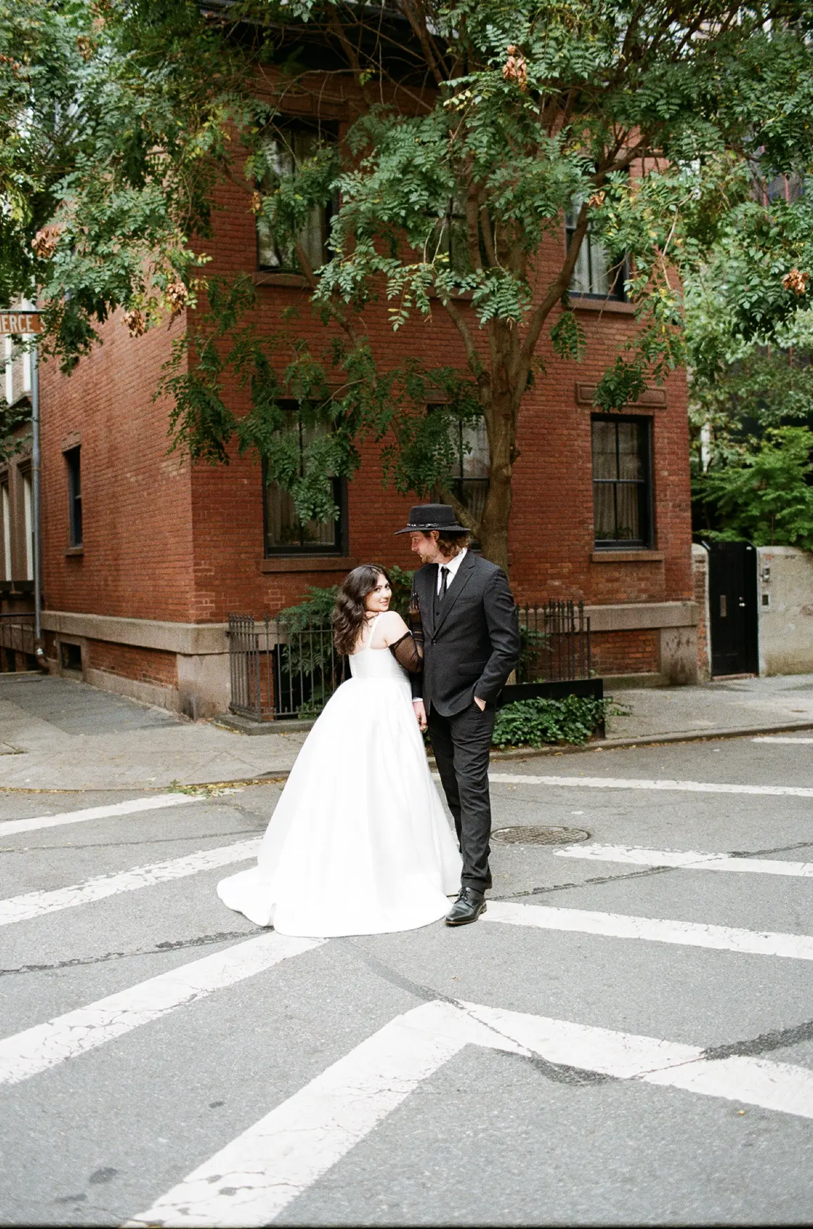 Bride Wearing Simple Aline Wedding Dress Called Selena By Maggie Sottero With Groom