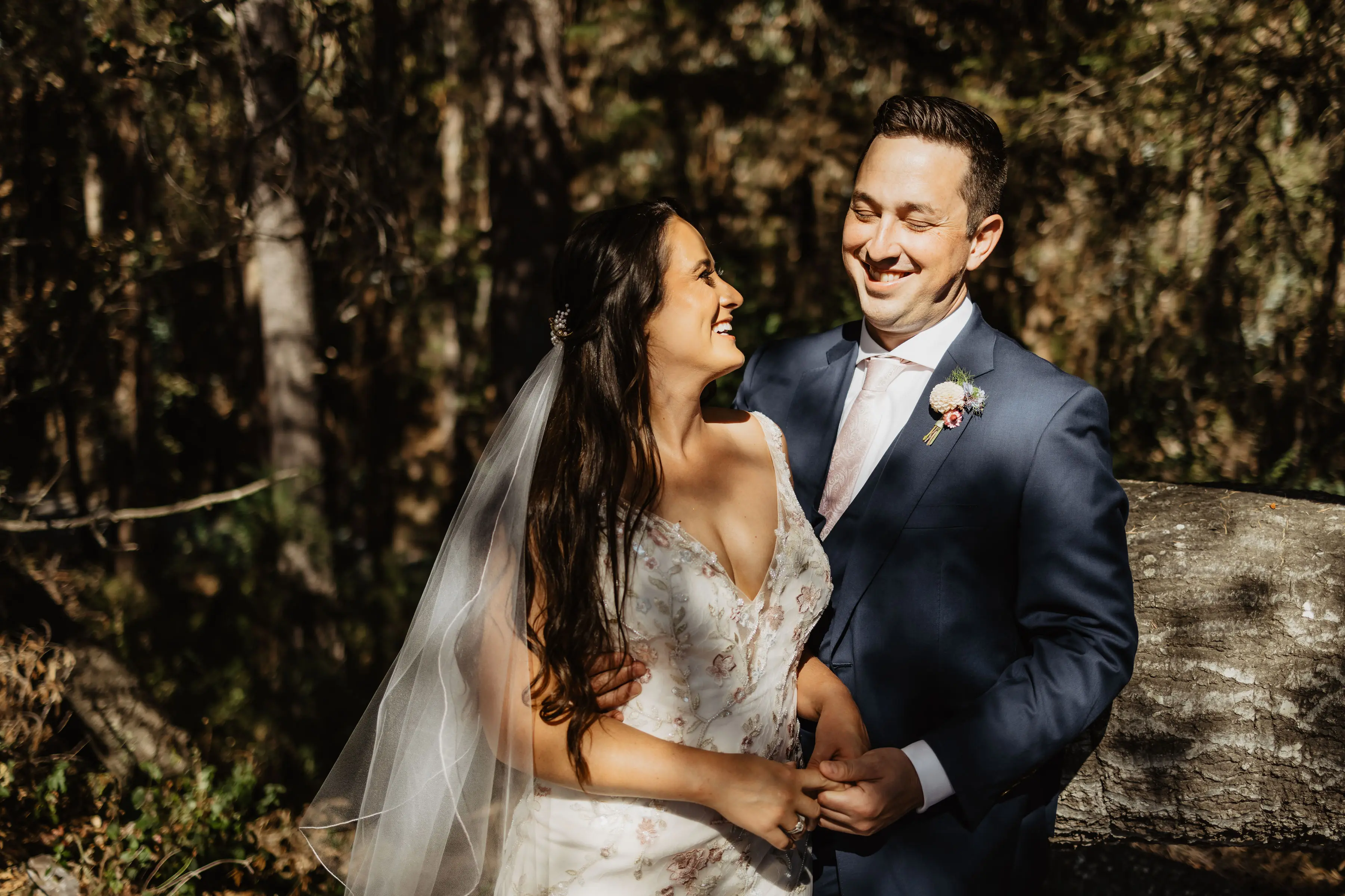 Bride Wearing Unique Trumpet Bridal Dress In Colorful Floral Lace Motifs Kenleigh By Sottero And Midgley