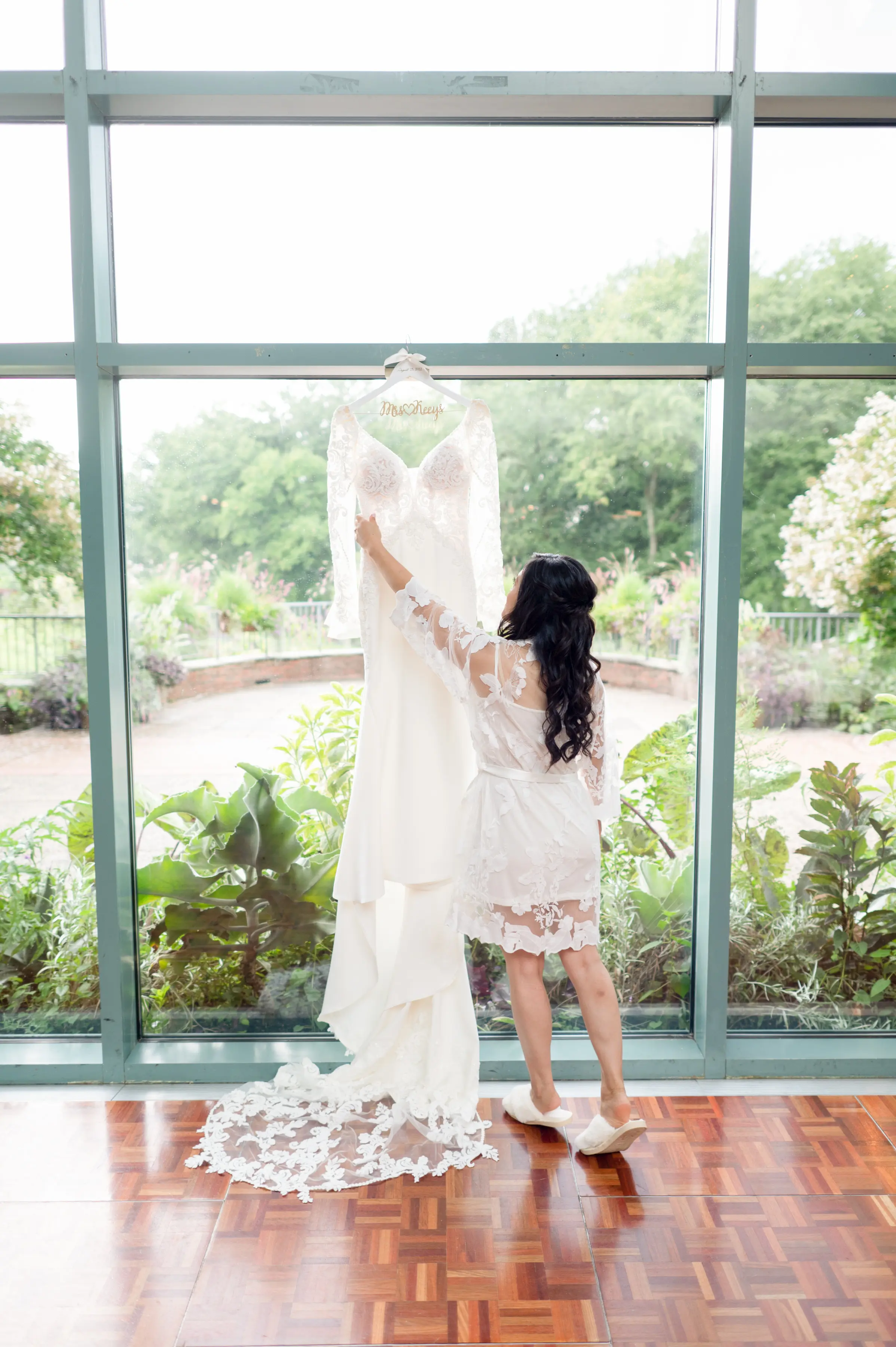 Bride With Romantic Mermaid Wedding Dress Nikki By Maggie Sottero
