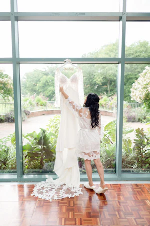 Bride With Romantic Mermaid Wedding Dress Nikki By Maggie Sottero