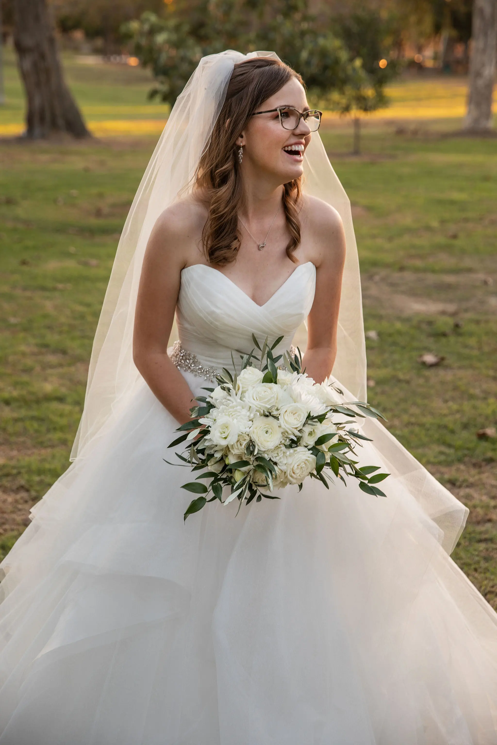 Bride In Sparkle Tulle Ballgown Yasmin Maggie Sottero
