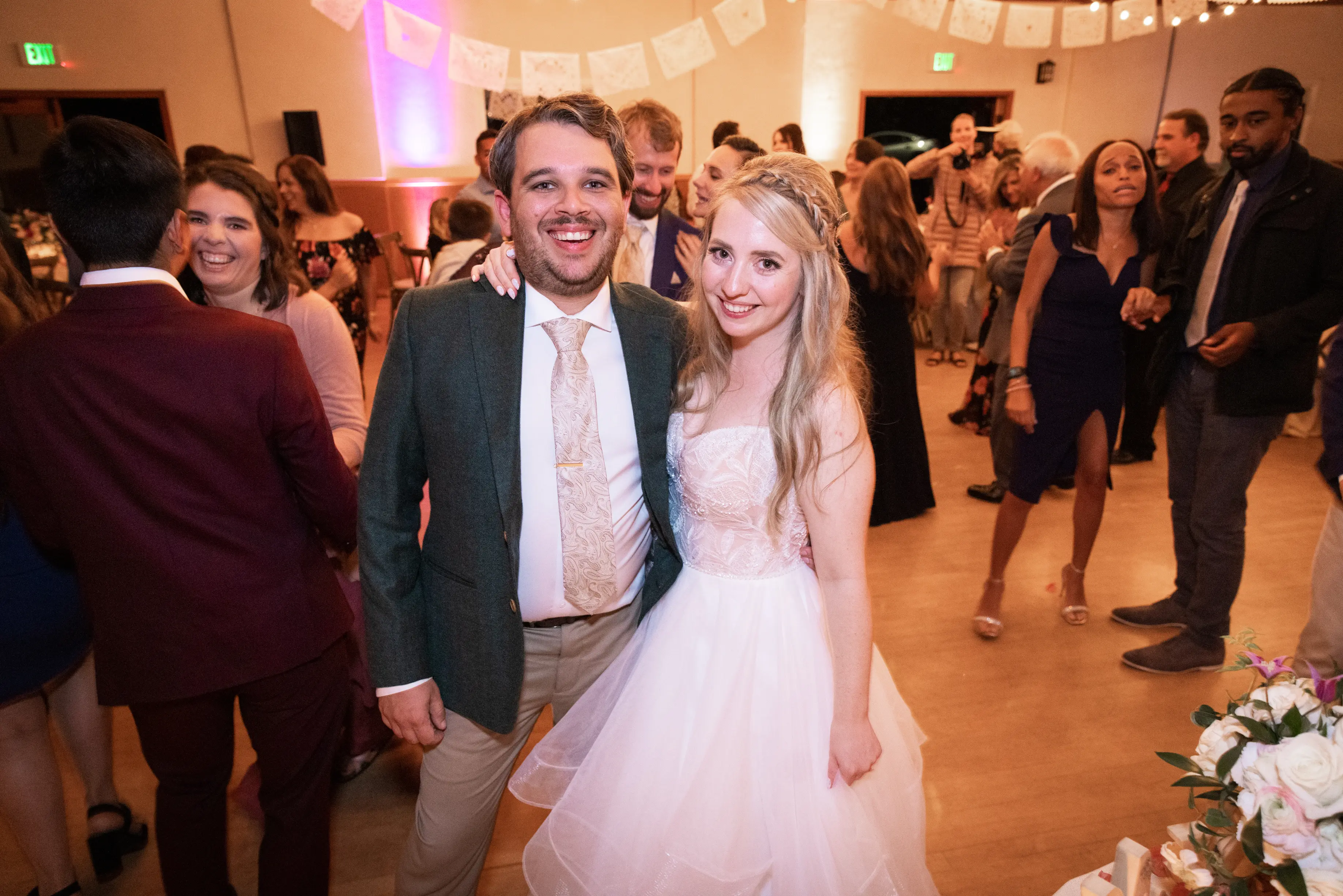 Photo of Bride In Ruffled Wedding Dress Called Timbrey By Maggie Sottero