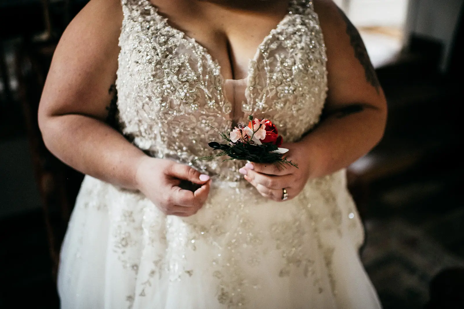 Bride in Ball Gown Wedding Dress Named Talia By Maggie Sottero