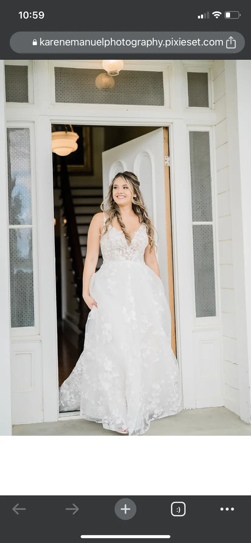 Bride Wears Fairytale Wedding Dress Winter by Maggie Sottero