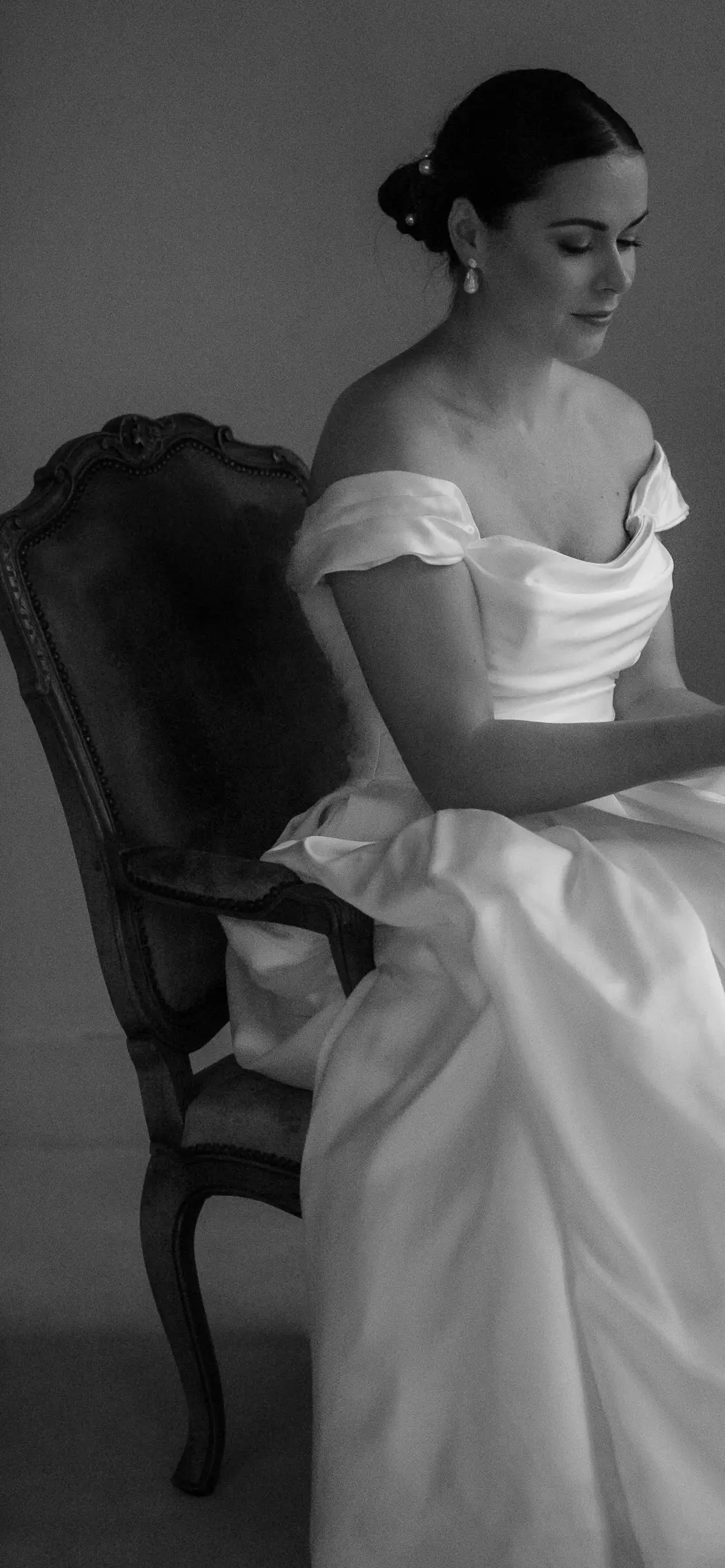 Bride wearing Scarlet wedding dress by Maggie Sottero