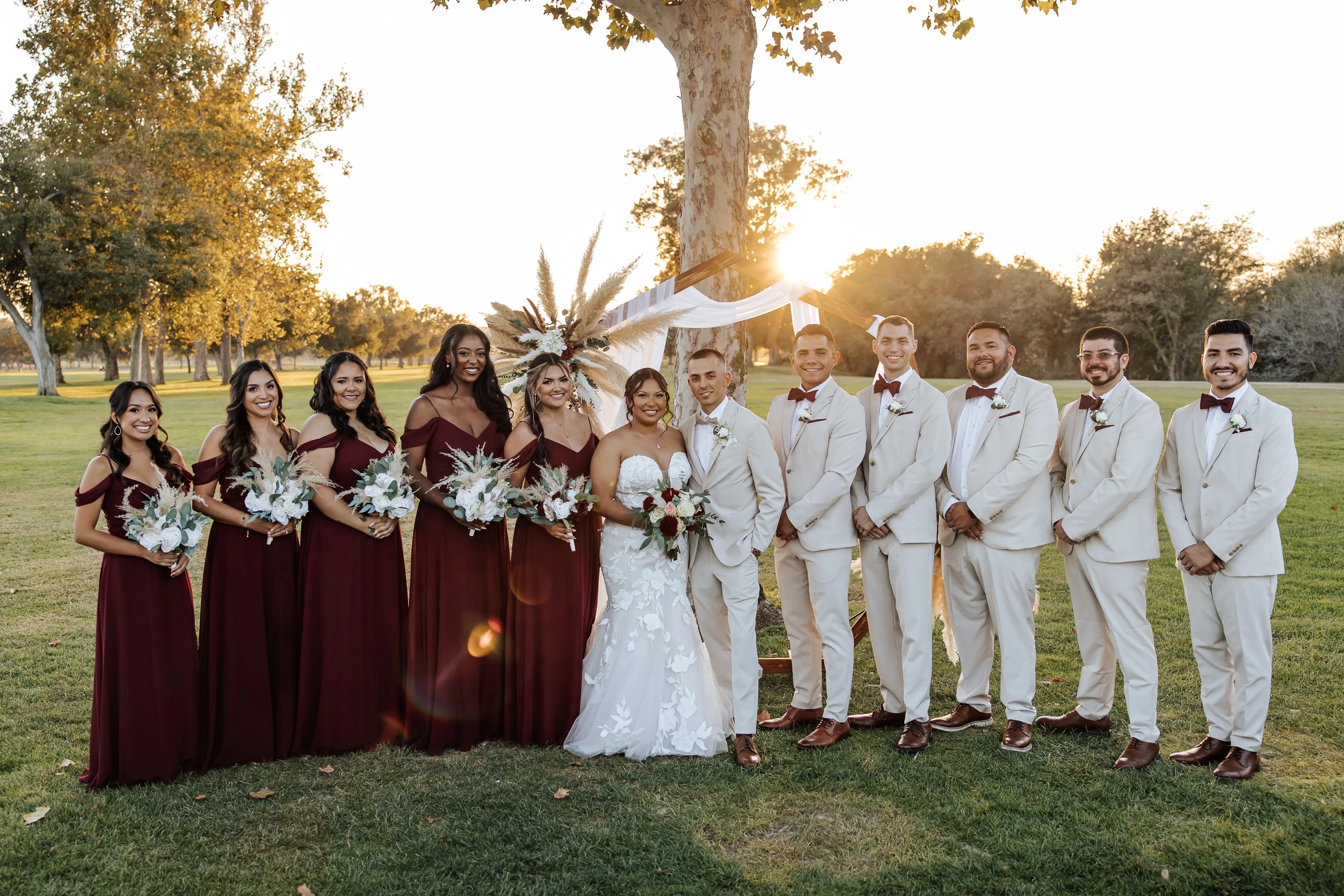 Real Bride in Strapless Mermaid Bridal Gown with Oversize Floral Lace Motifs Over Sparkle Tulle Called Hattie by Rebecca Ingram