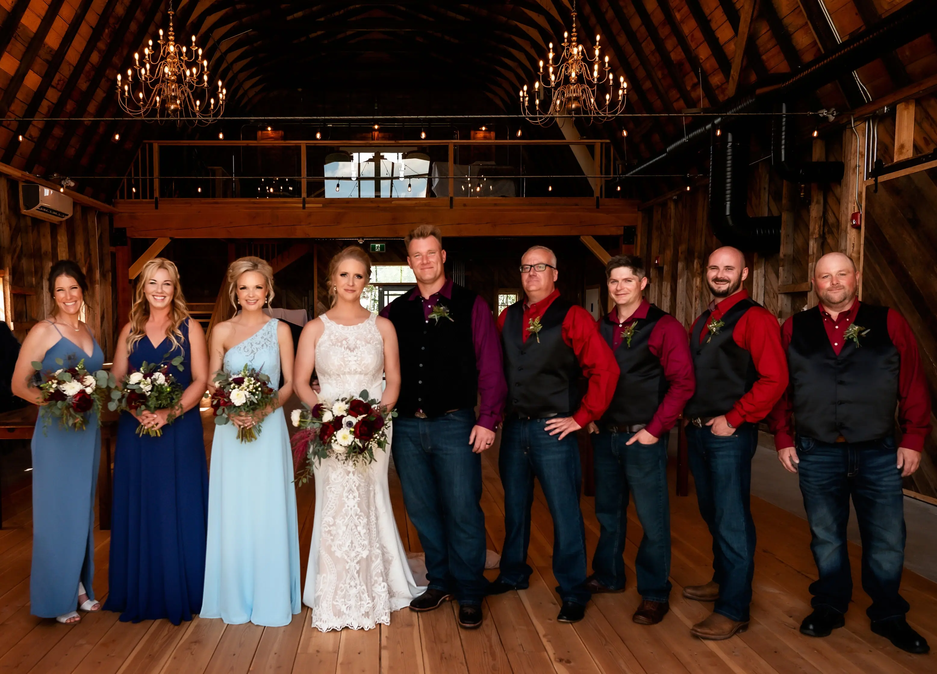 Groom With Bride Wearing Modern Halter Fit-And-Flare Wedding Dress Kevyn By Sottero And Midgley