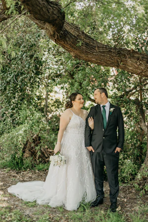 Bride In Beaded Ballgown Marvine Sottero Midgley With Groom