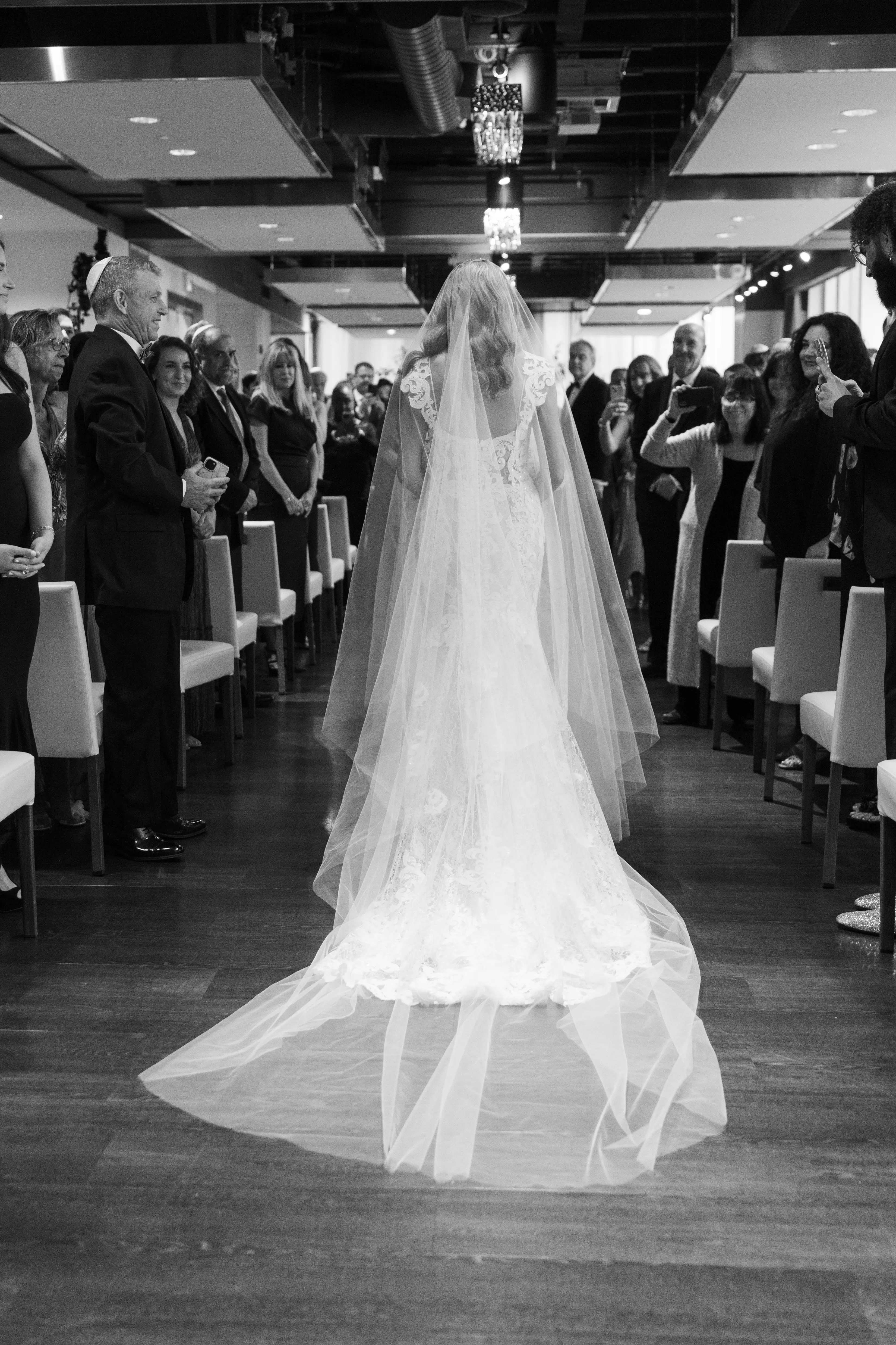 Bride Wearing Lace Sheath Wedding Dress Tuscany Lynette By Maggie Sottero
