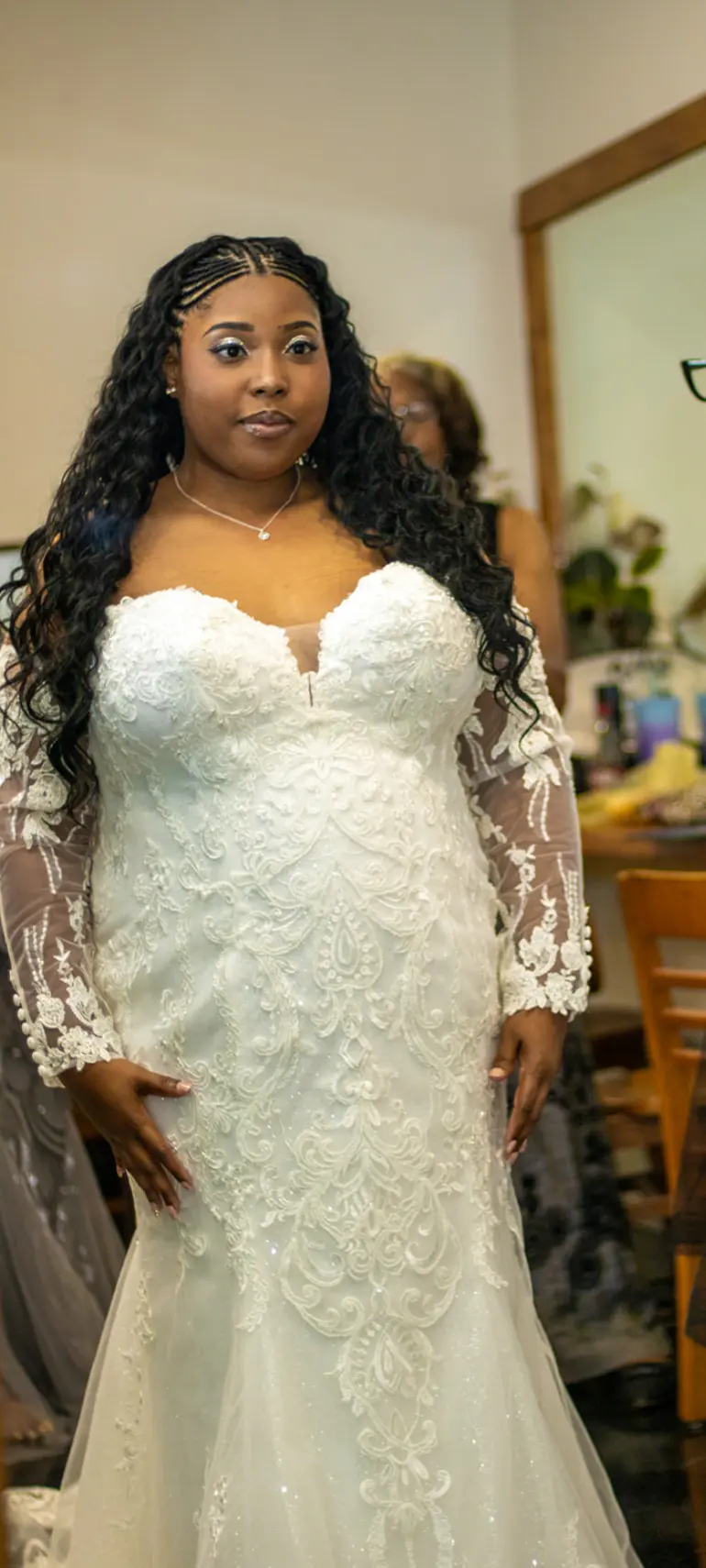 Bride wearing Frederique Royale by Maggie Sottero