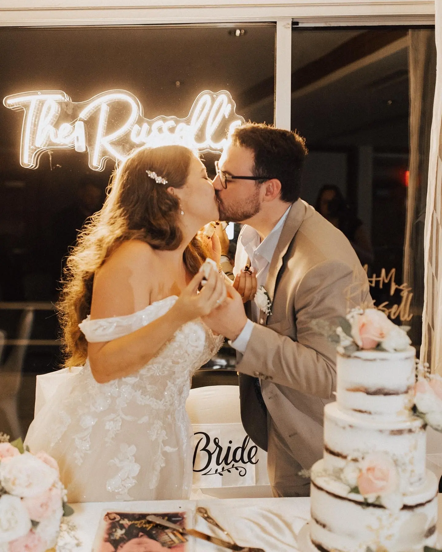 Groom With Bride Wearing Princess Wedding Dress Stevie By Maggie Sottero