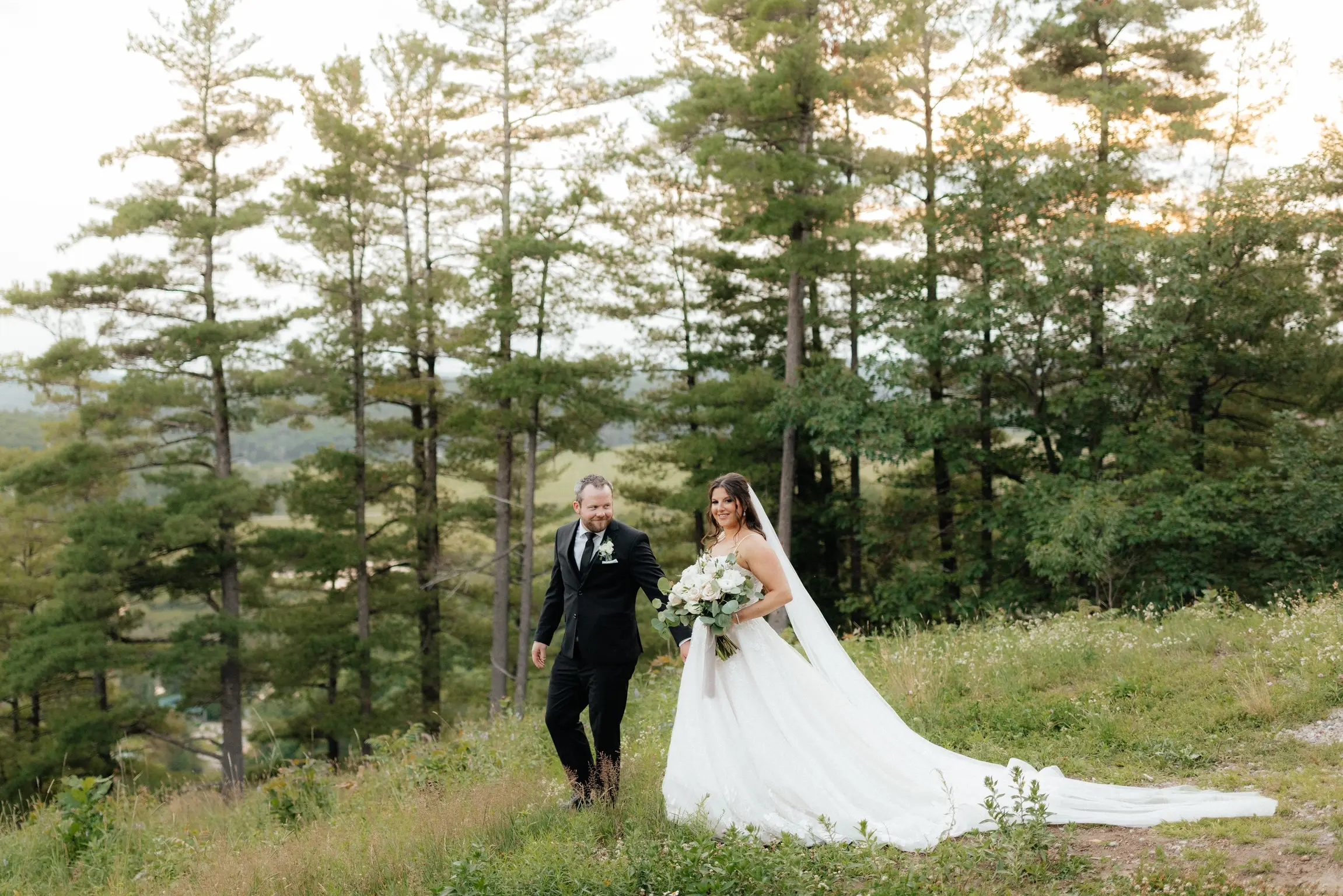 Bride In Sparkle Ballgown Casey Maggie Sottero With Groom