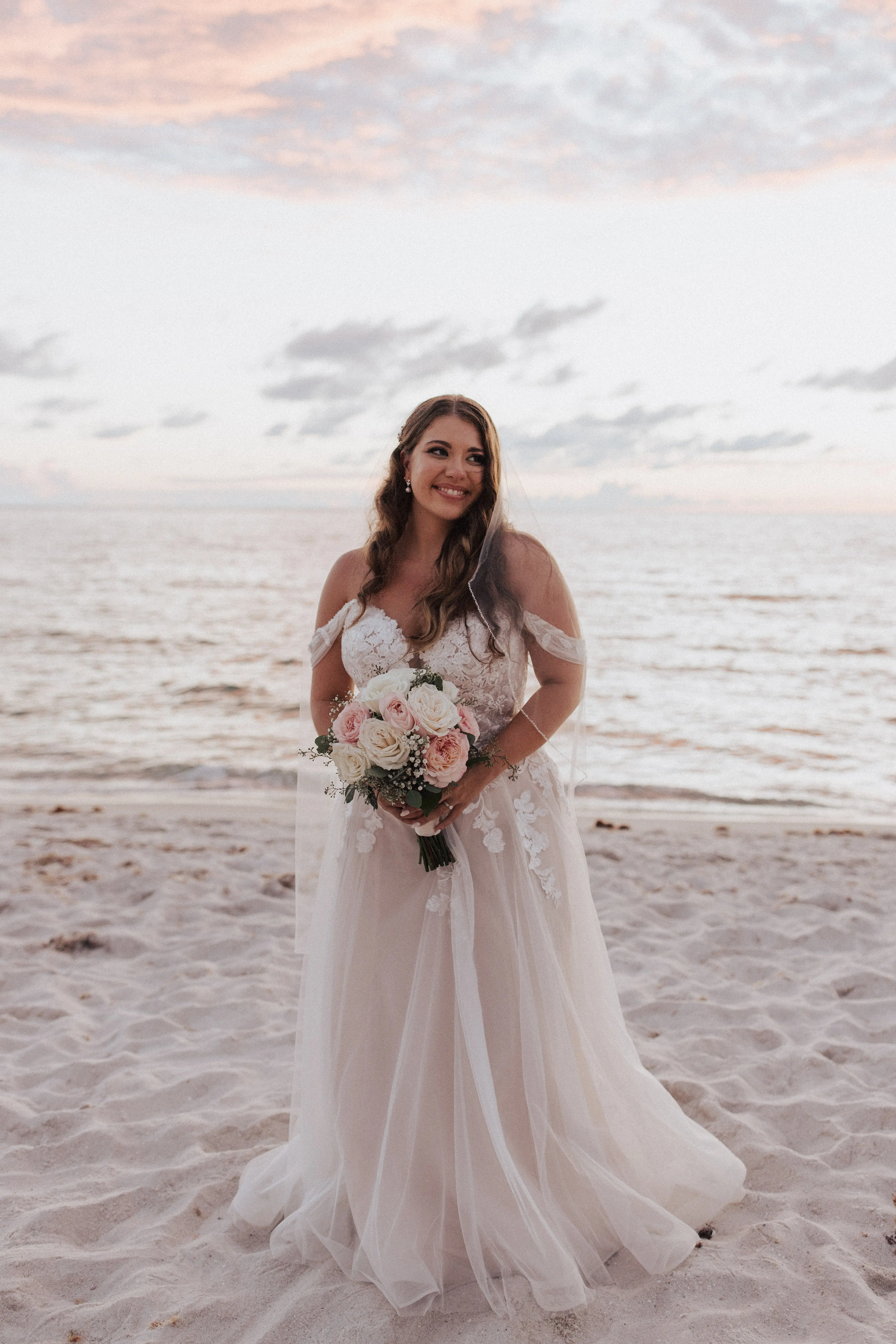 Bride Wearing Princess Wedding Dress Stevie By Maggie Sottero