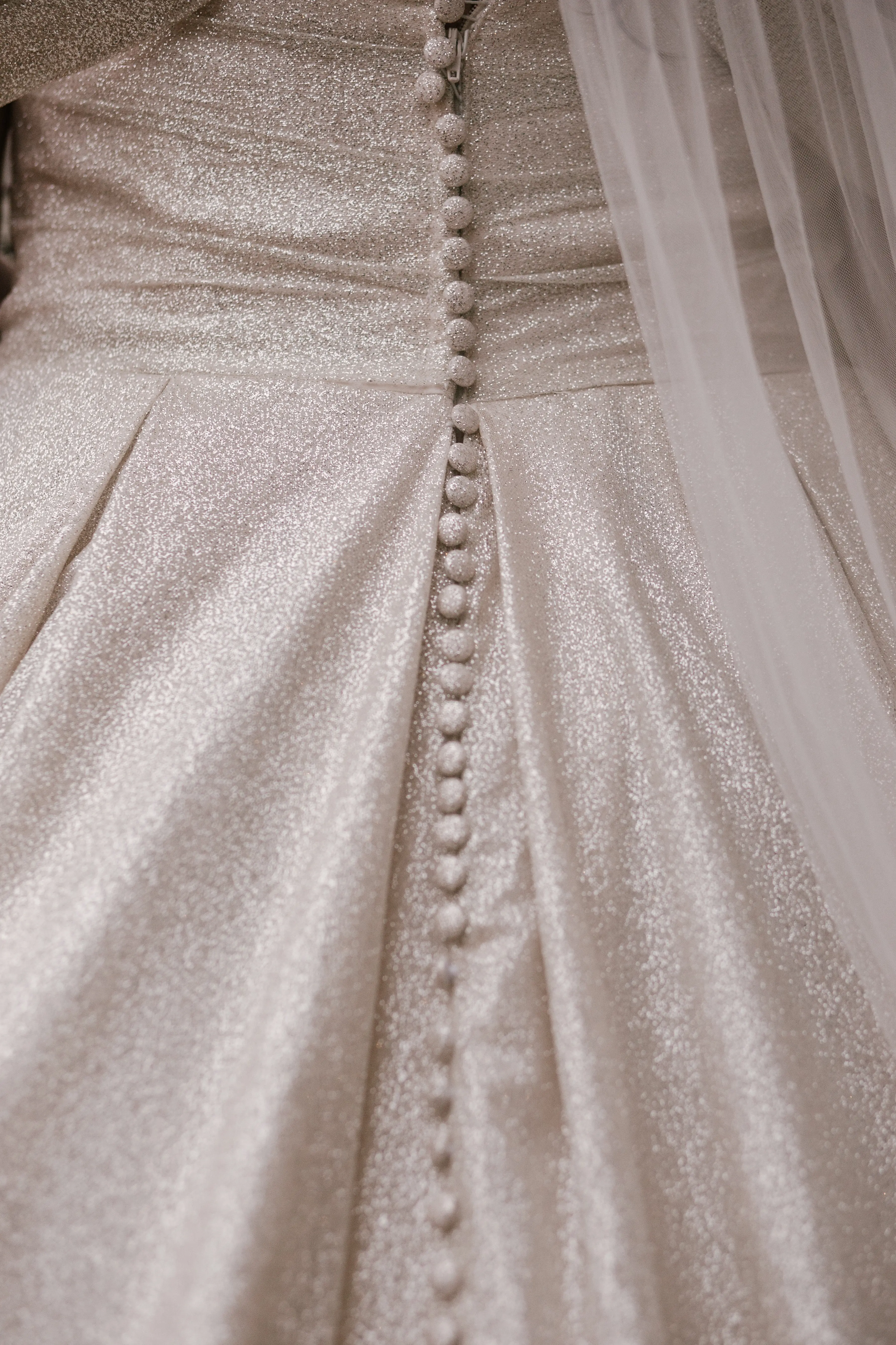 Back of Wedding Dress With Sparkles Named Anniston By Maggie Sottero
