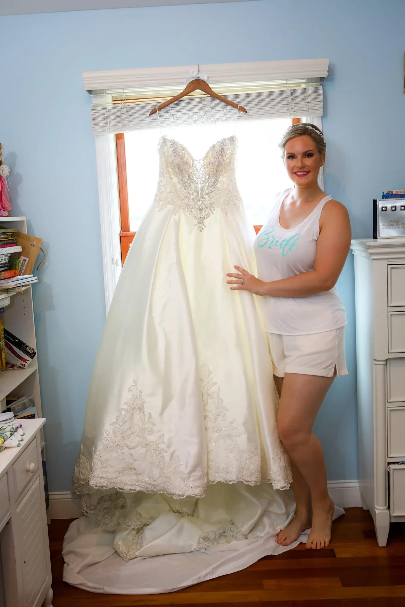 Bride With Elegant Satin Ball Gown Kimora By Sottero And Midgley
