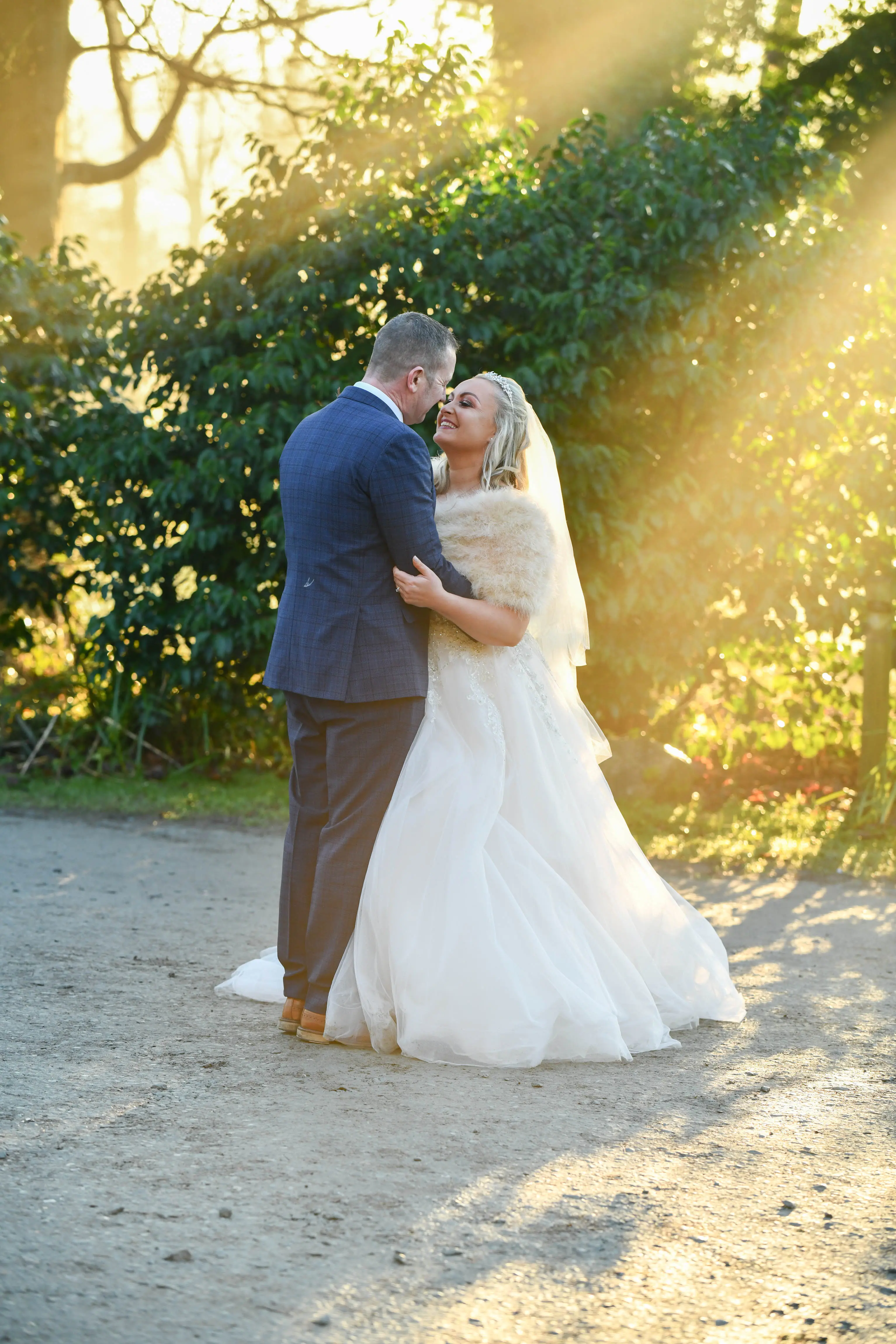 Groom With Bride Wearing Tulle Ballgown Talia By Maggie Sottero