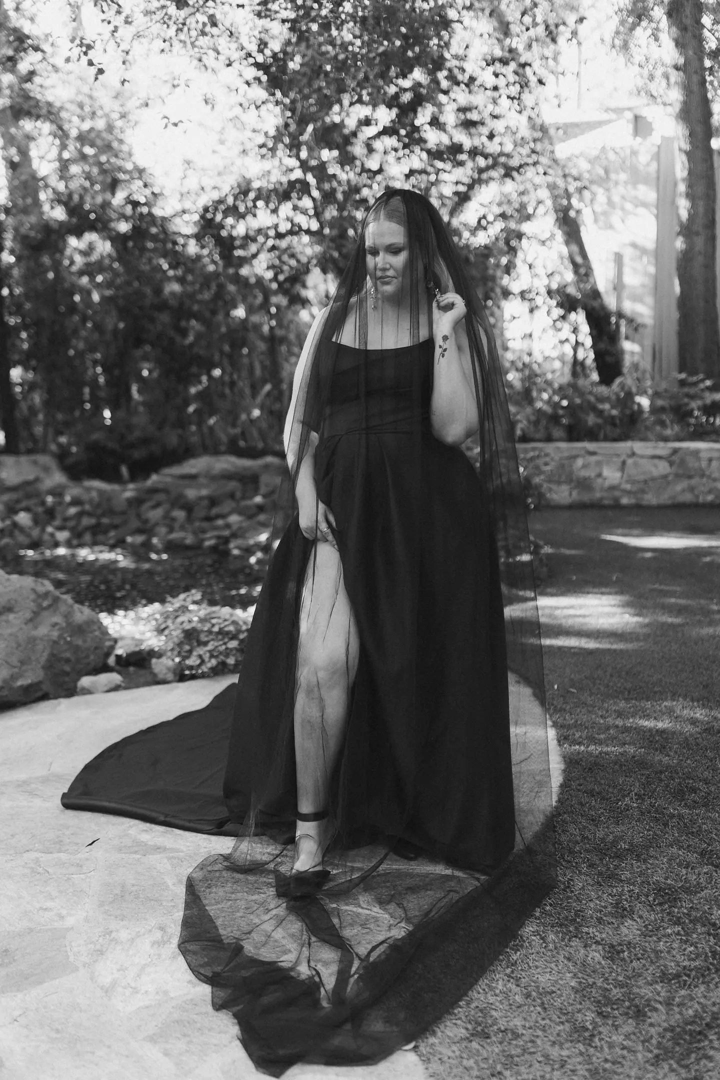 Bride wearing Aspen wedding dress by Sottero and Midgley