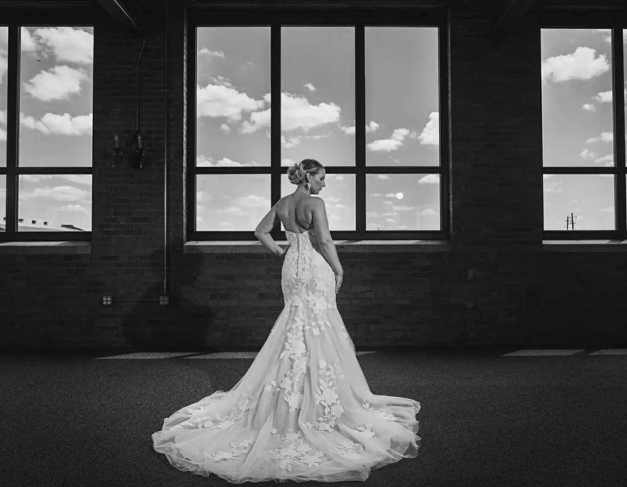 Lace Train Wedding Dress Called Hattie By Rebecca Ingram