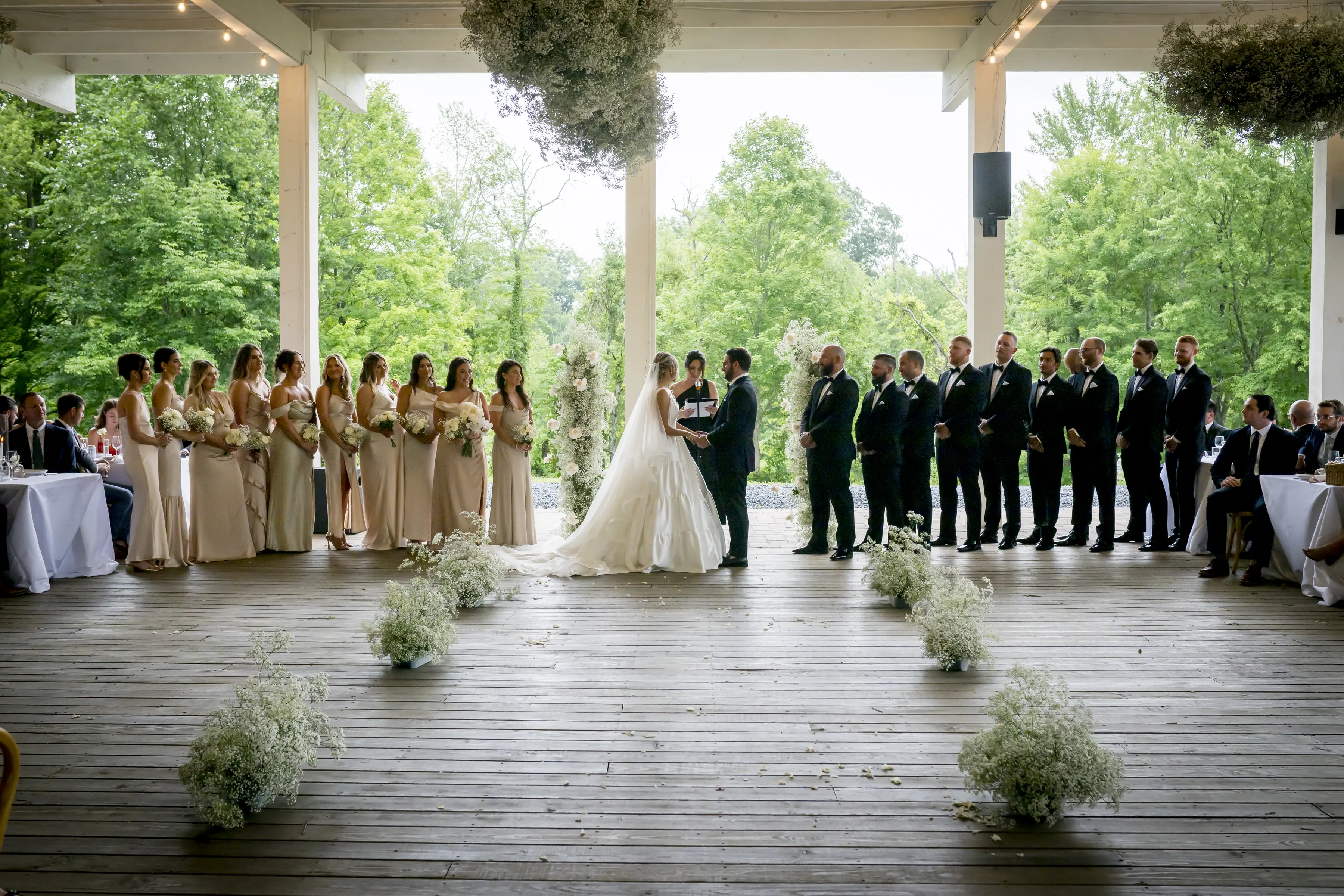 Bride wearing Talitha by Sottero and Midgley getting married