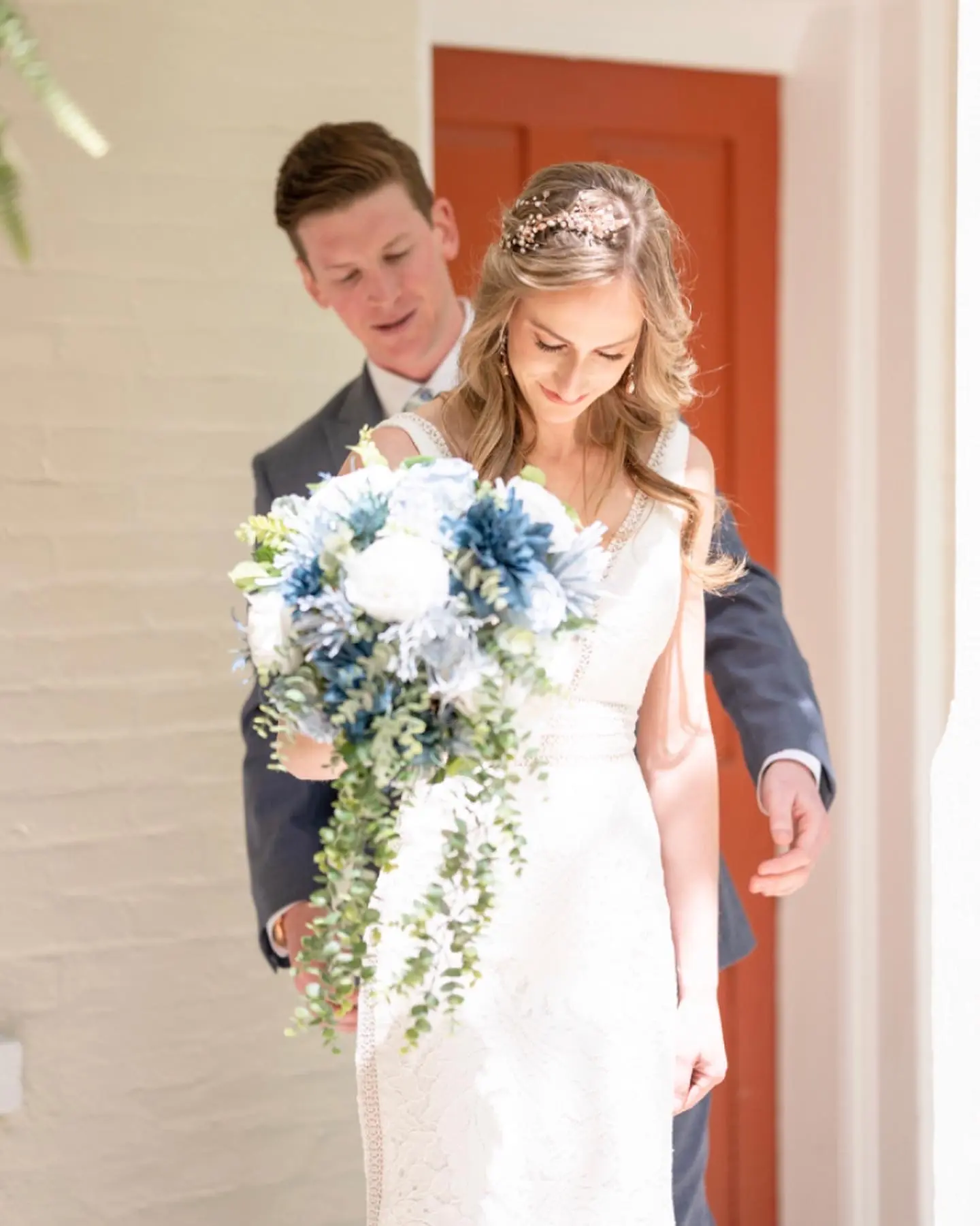 Bride In Wedding Dress Called Burke By Maggie Sottero