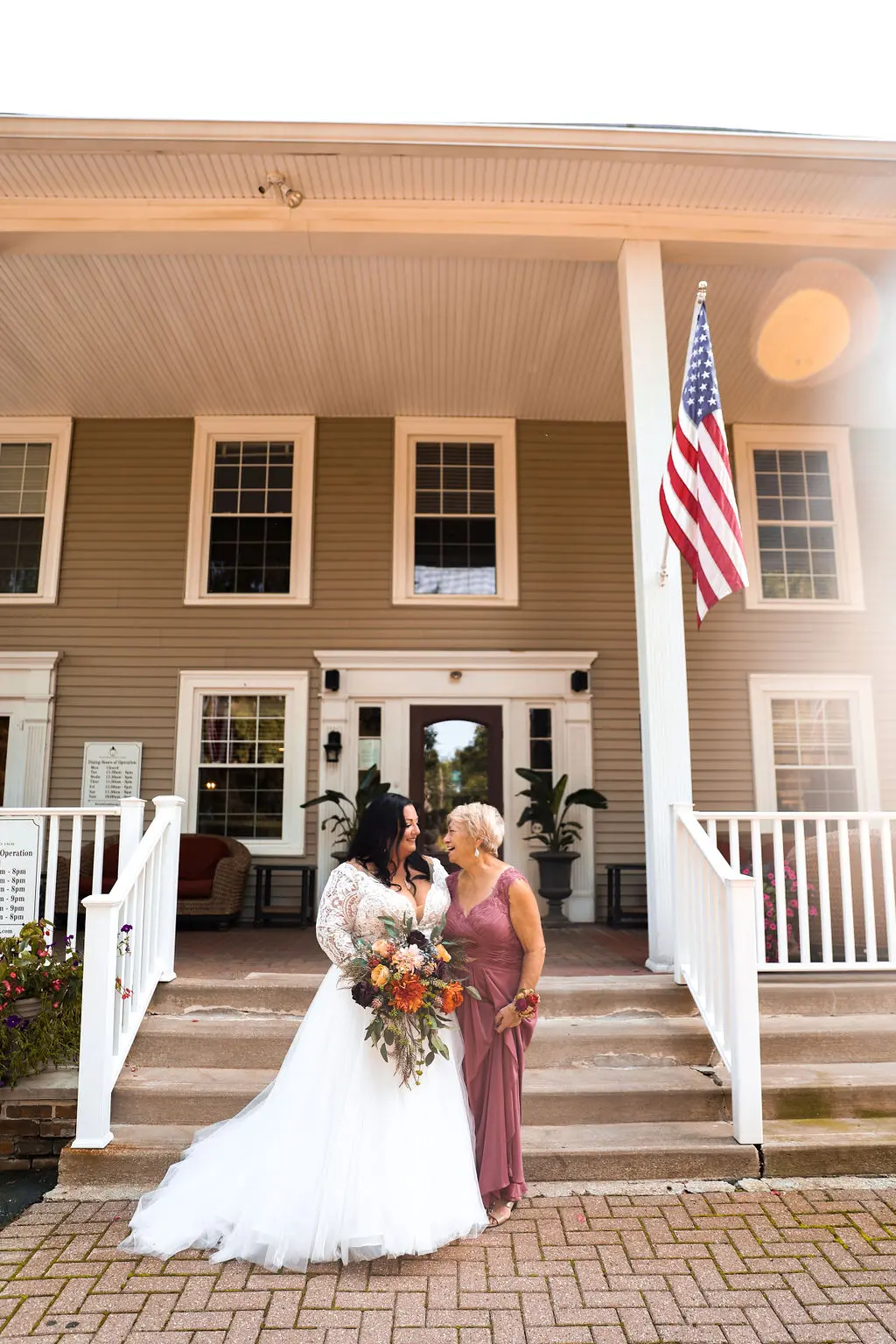 Bride wearing Princess Ballgown Wedding Dress called Mallory Dawn by Maggie Sottero with her grandmother