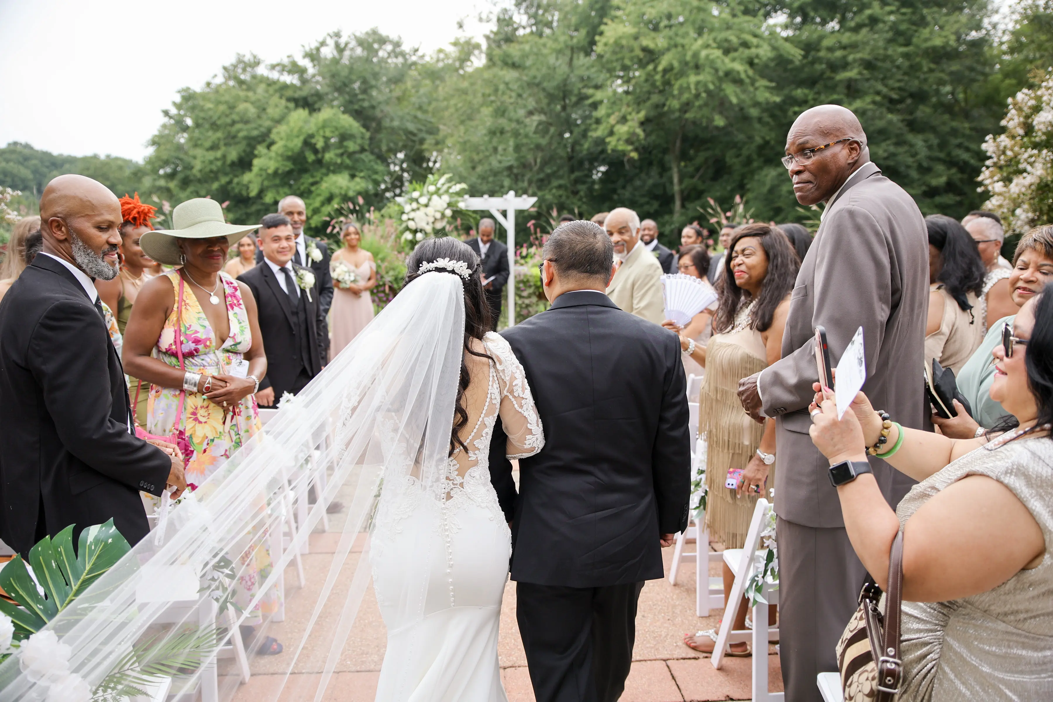 Bride Wearing Romantic Mermaid Wedding Dress Nikki By Maggie Sottero