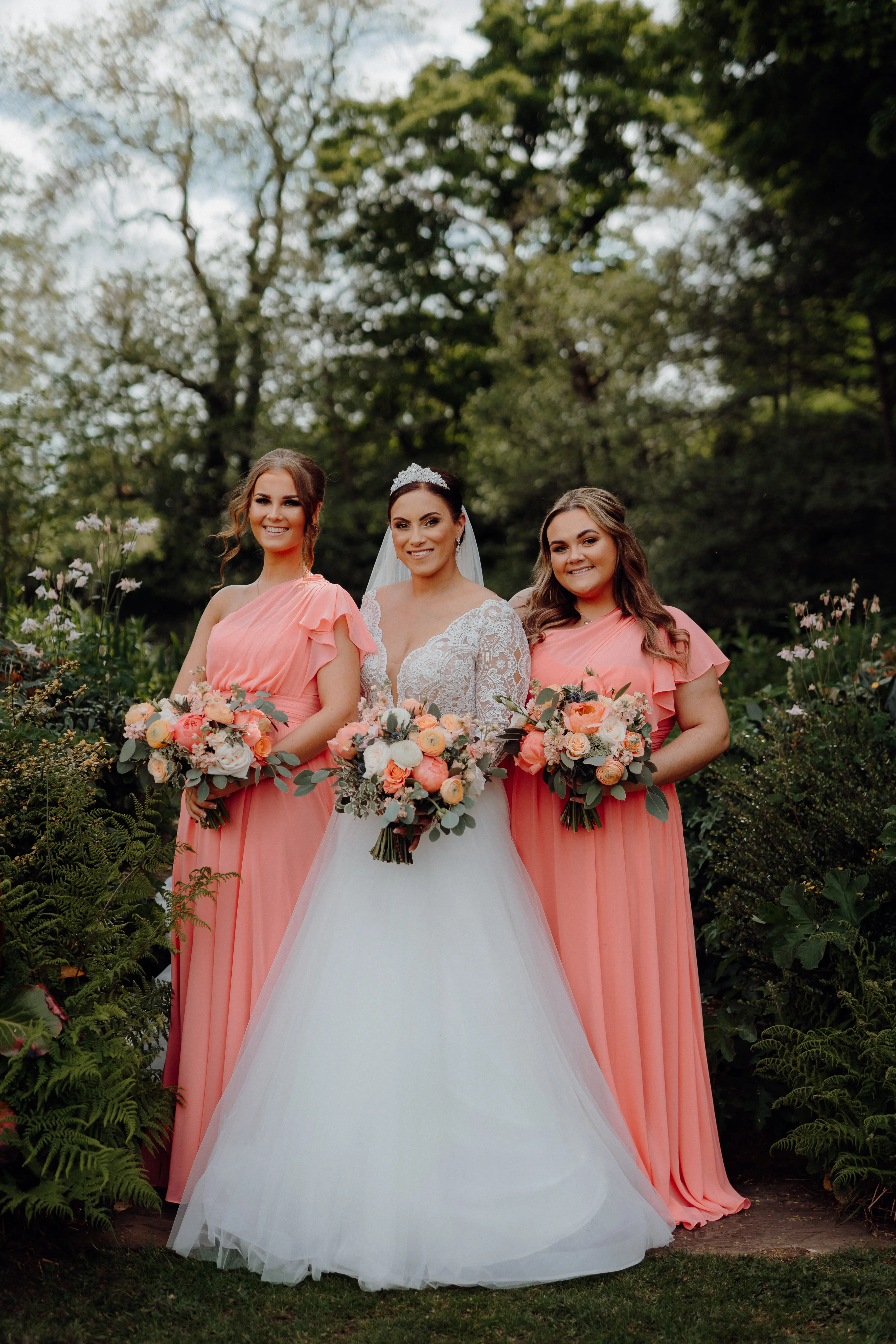 Bride In Long Sleeve Lace Ball Gown Wedding Dress Called Mallory Dawn By Maggie Sottero
