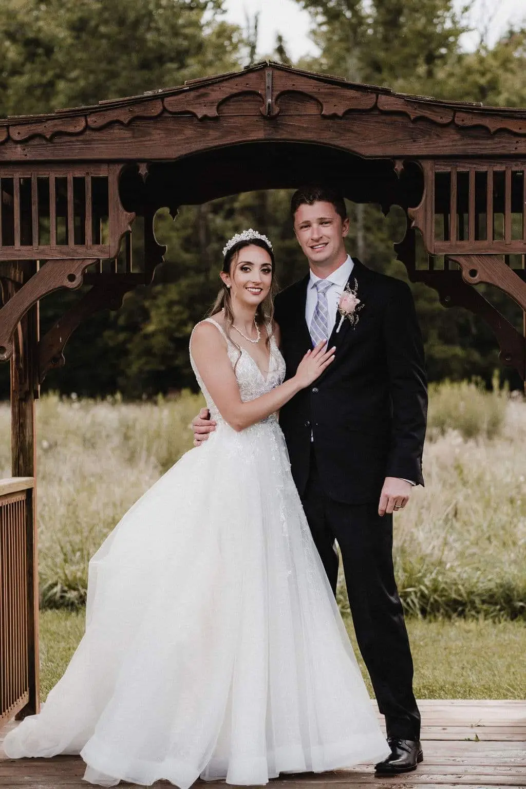 Bride In Princess Sparkle Verina Sottero Midgley With Groom