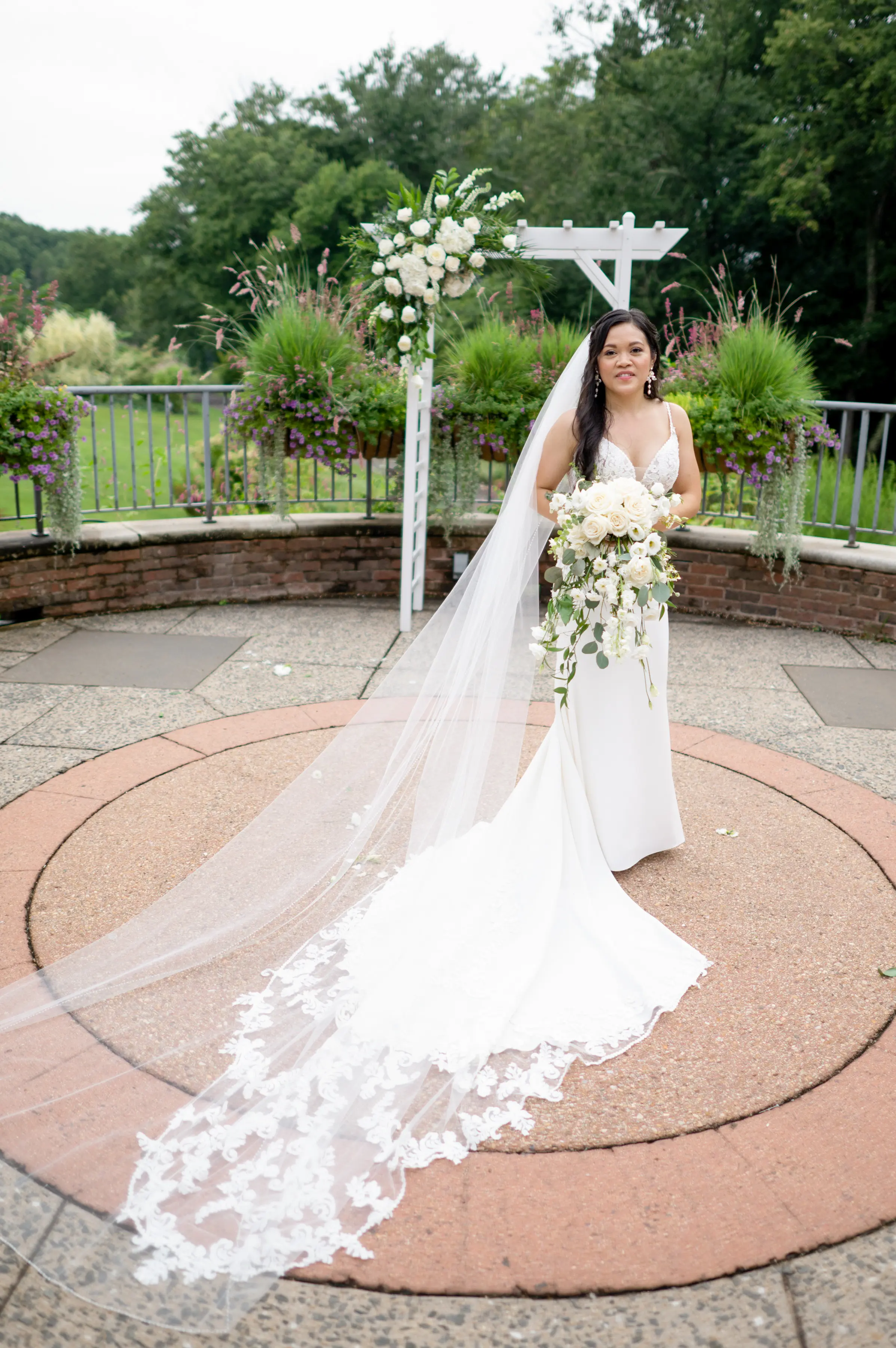 Bride Wearing Romantic Mermaid Wedding Dress Nikki By Maggie Sottero