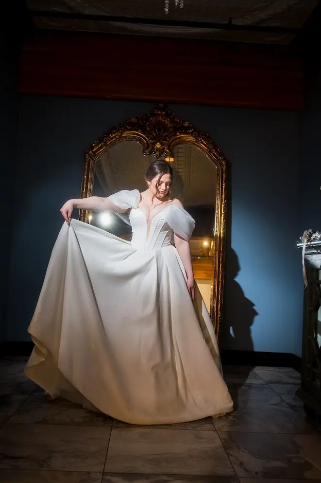 Bride wearing Derrick by Maggie Sottero