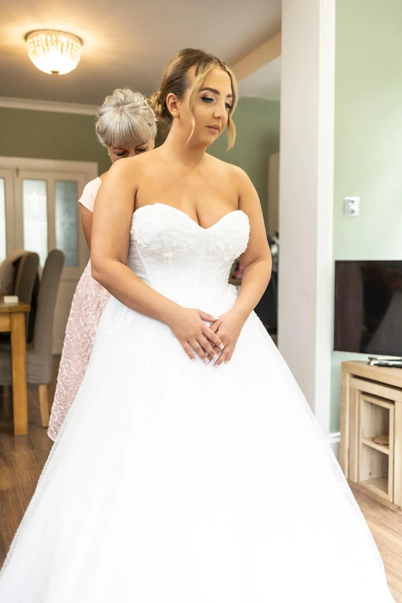Bride In Strapless Ballgown Shasta Sottero Midgley