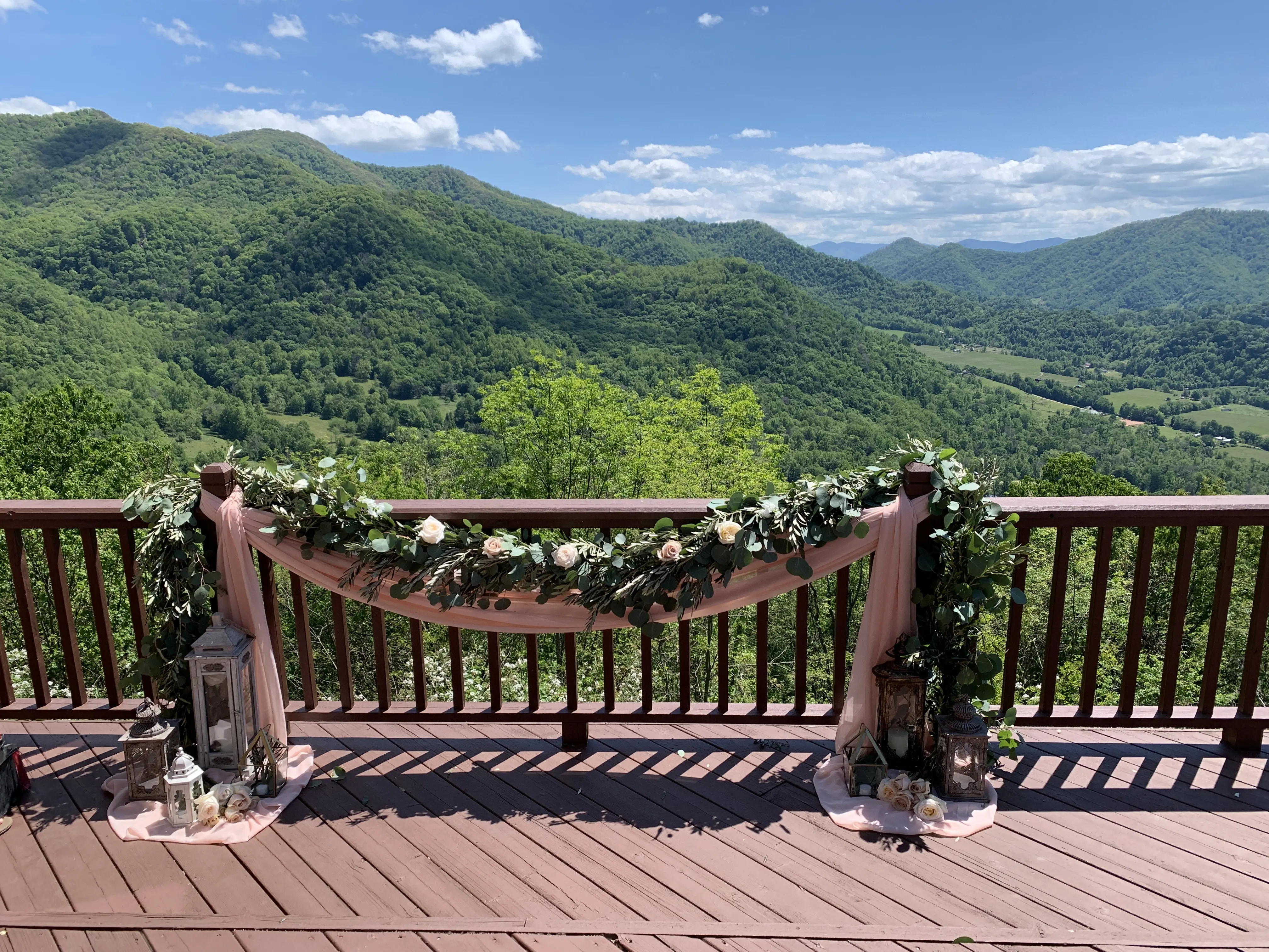 Floral Railing Decor