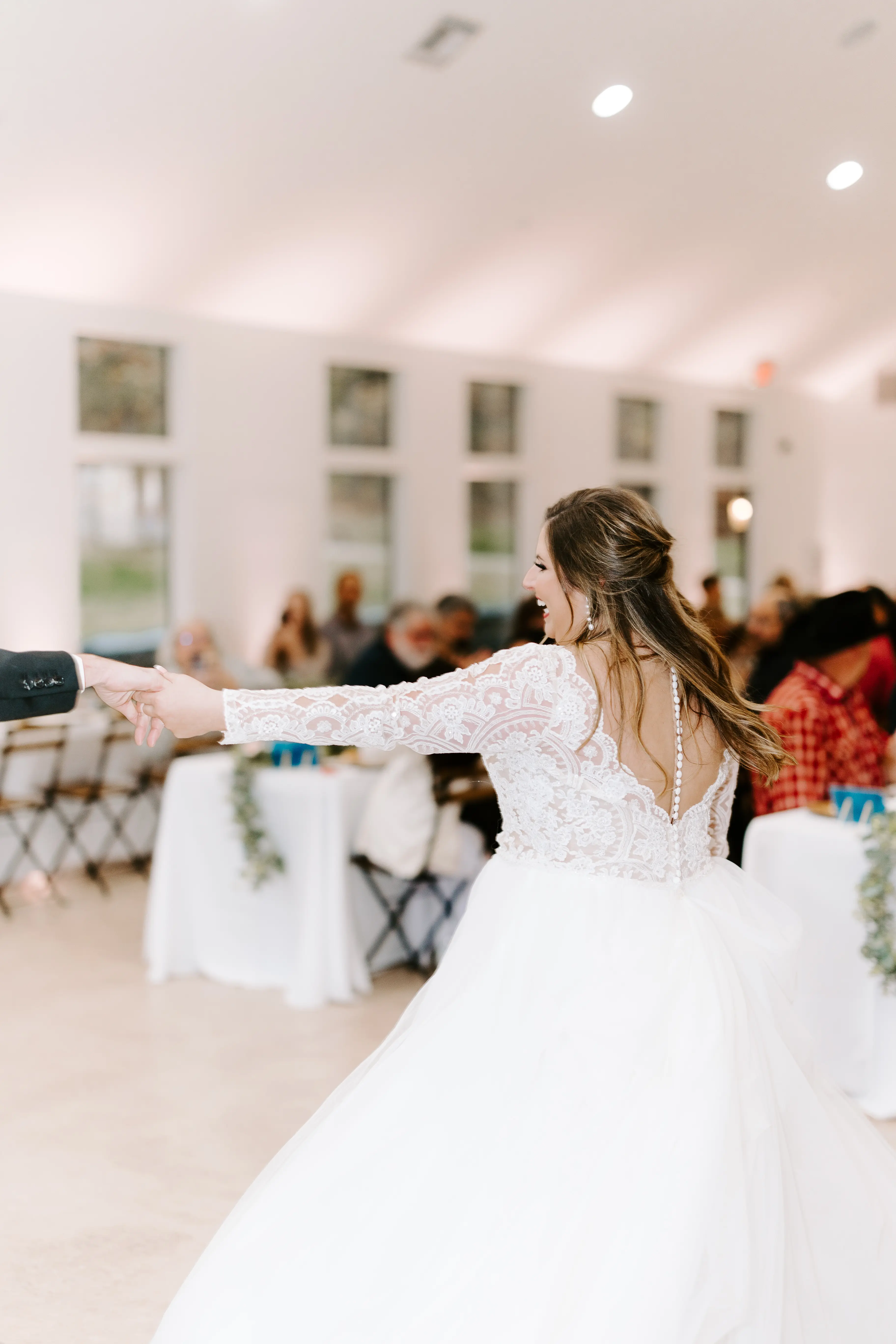 Bride Wearing Princess Wedding Dress Called Mallory Dawn By Maggie Sottero Dancing