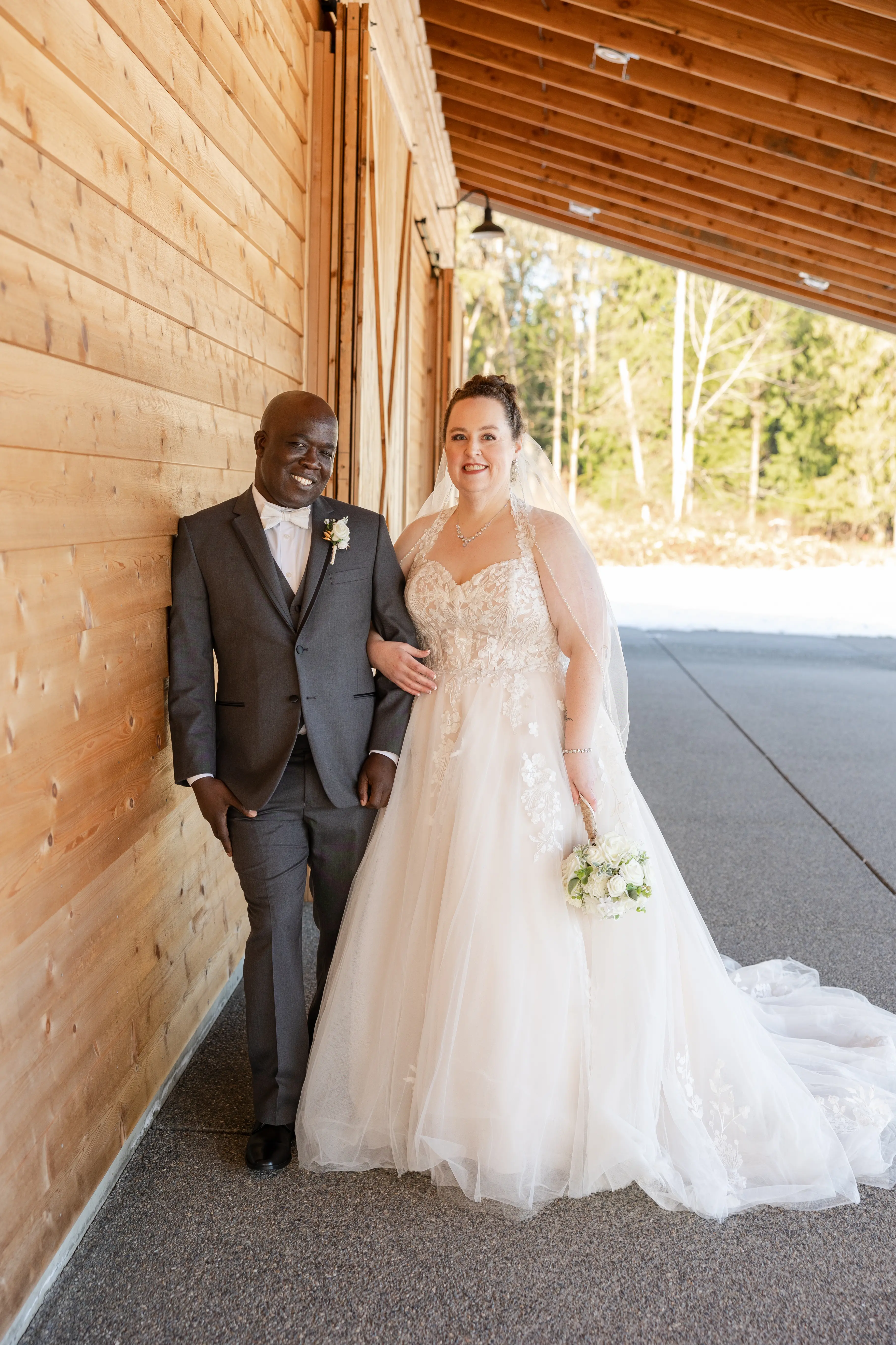 Bride In Ballgown Wedding Dress Called Harlem By Maggie Sottero With Groom
