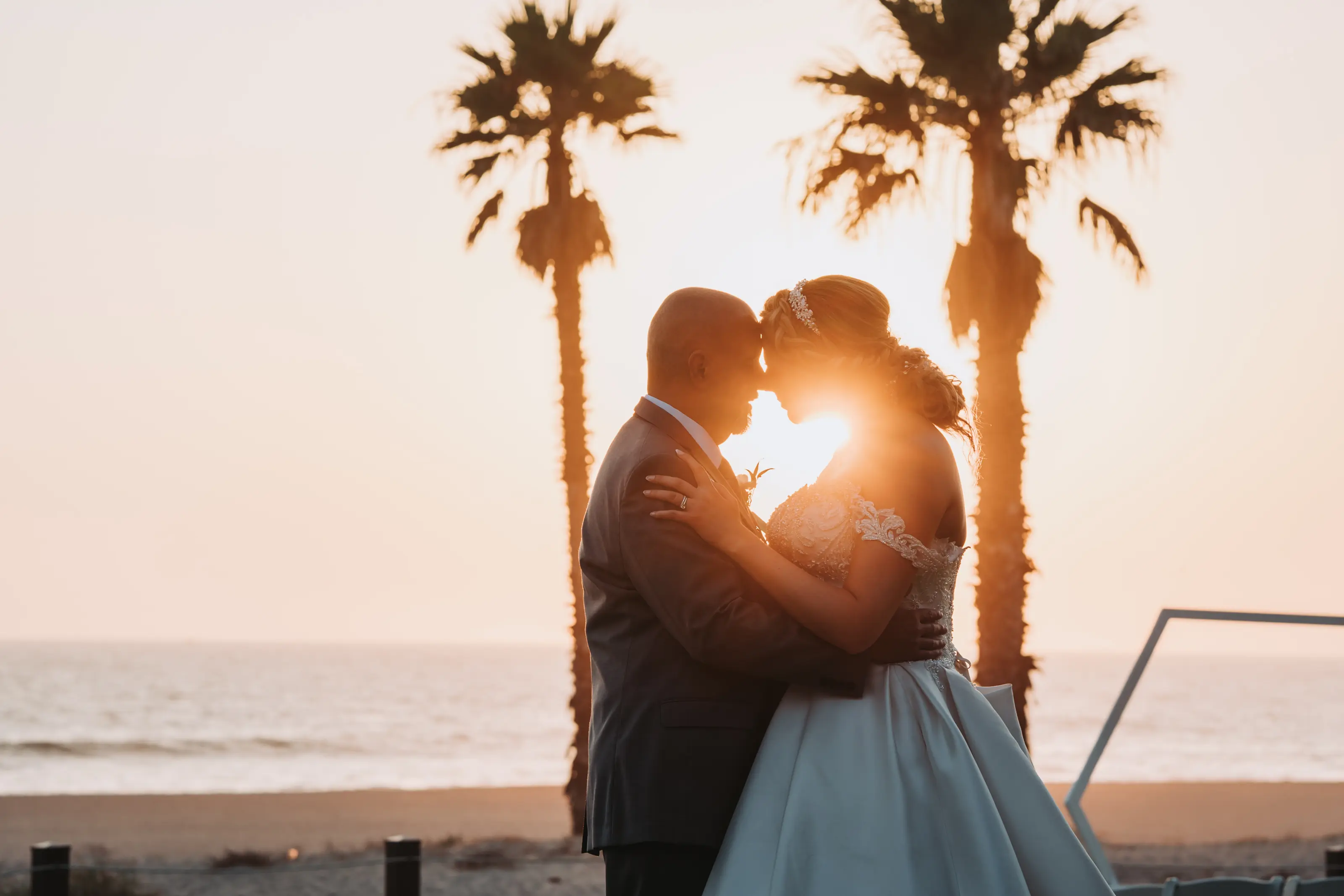 Groom With Bride Wearing Satin Ballgown Kimora By Sottero And Midgley