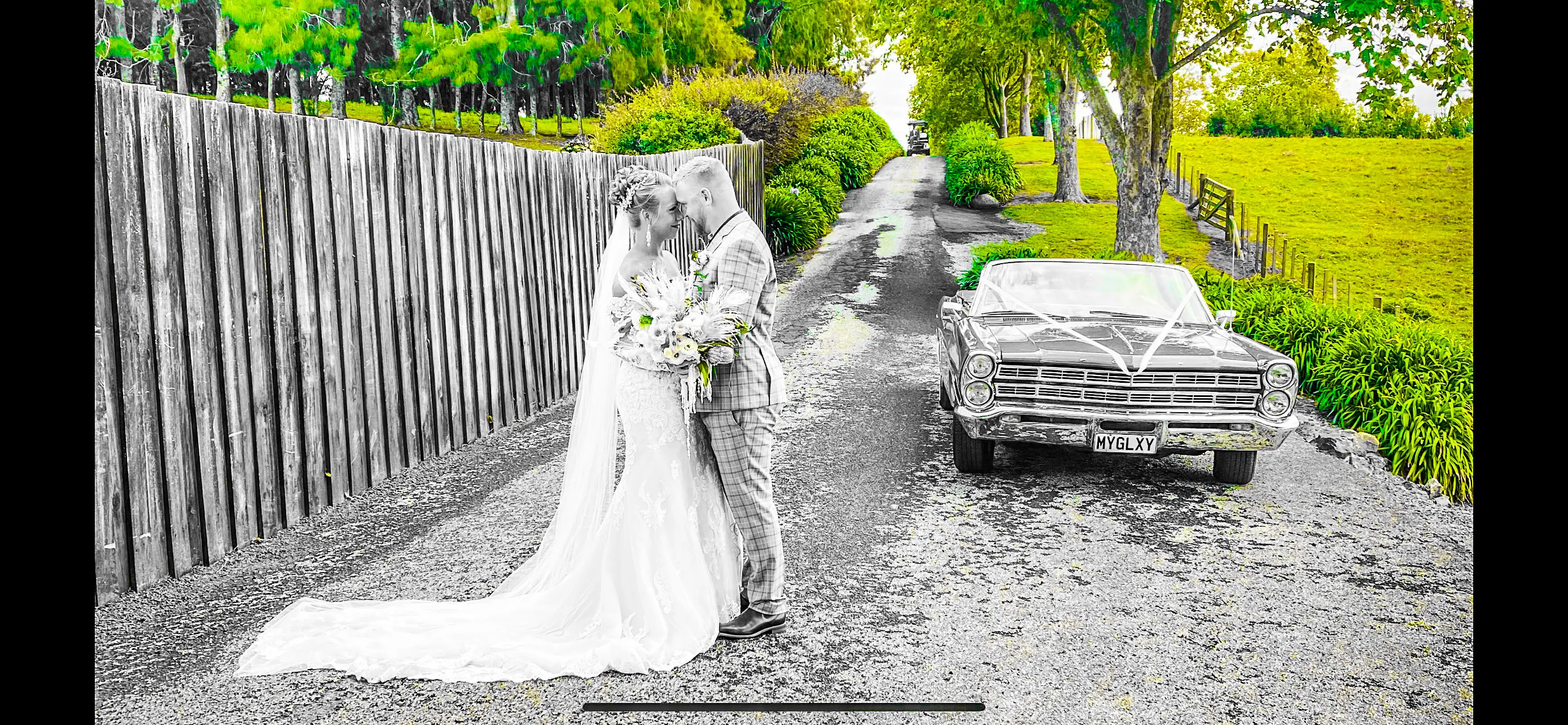 Bride In Lace Off The Shoulder Wedding Dress Called Fiona By Maggie Sottero