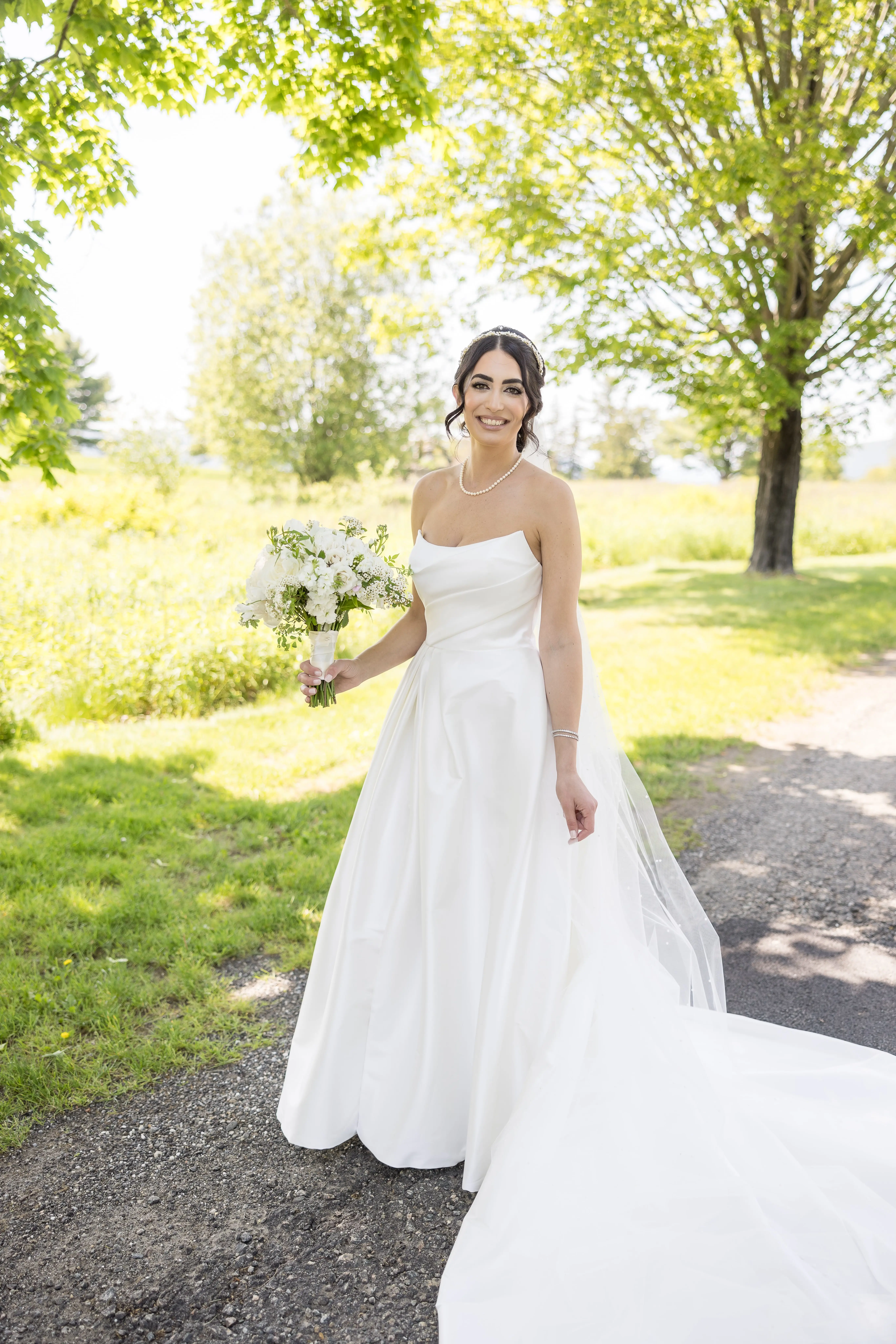 Bride In Sleeveless And Thigh-high Slit Aspen Sottero Midgley