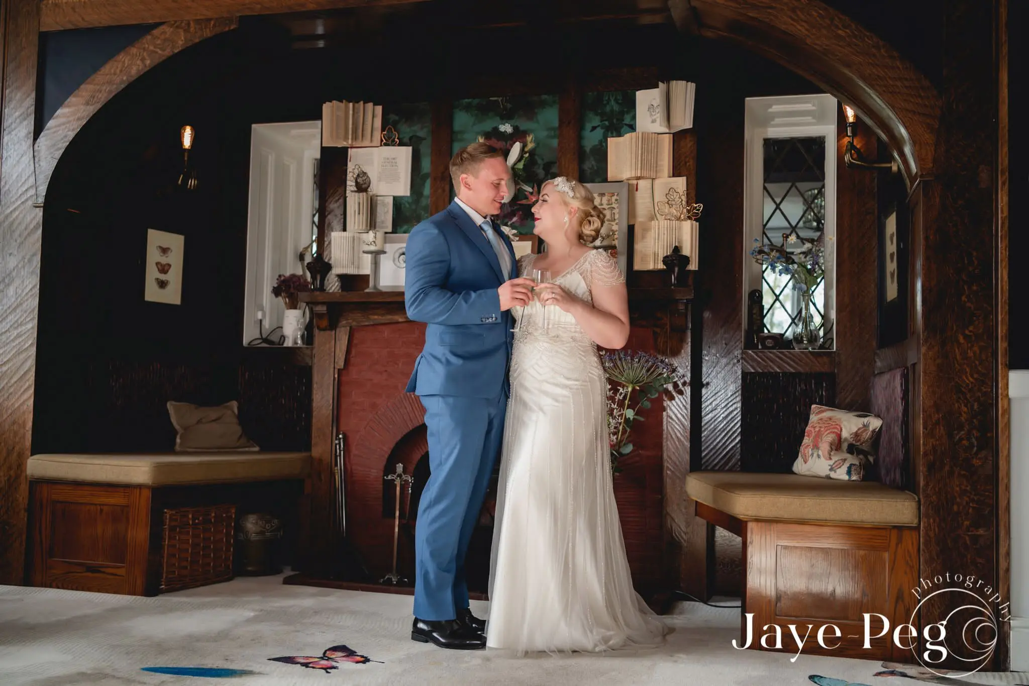 Groom With Bride Wearing Vintage Style Satin Sheath Wedding Dress Ettia By Maggie Sottero