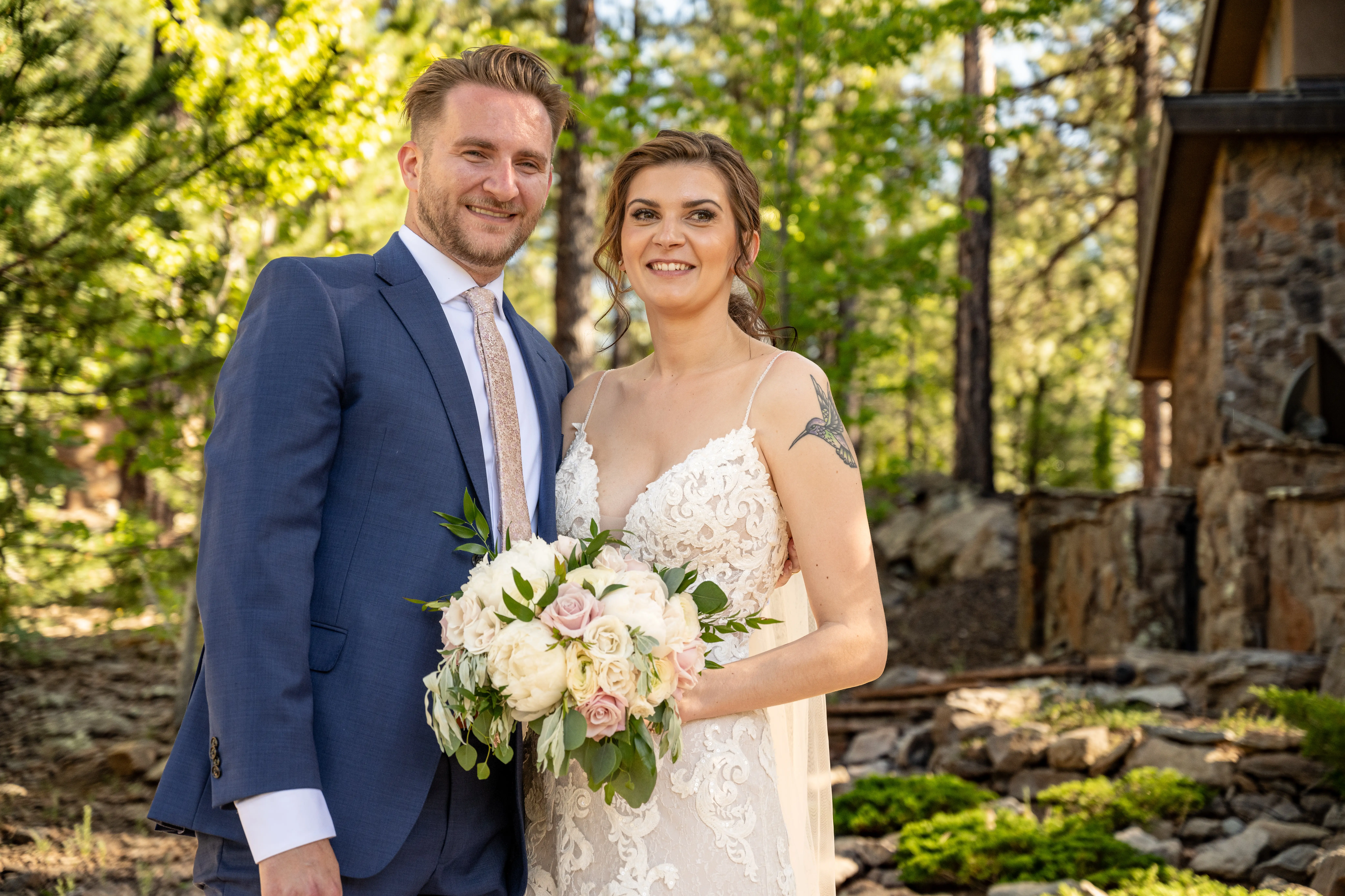 Bride In Sheer Sheath Tuscany Lynette Maggie Sottero With Groom