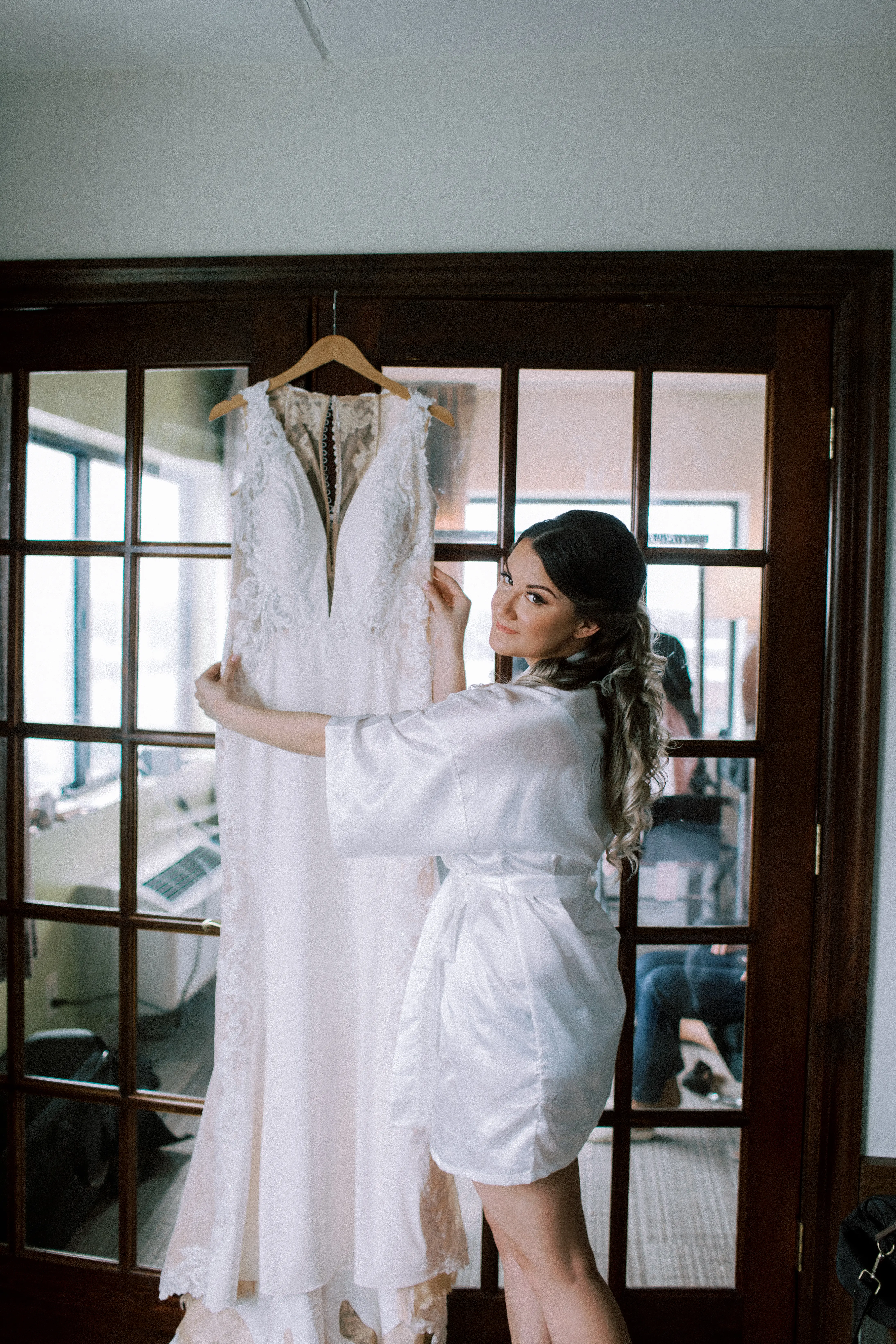 Sheath White Wedding Dress Bradford Rose