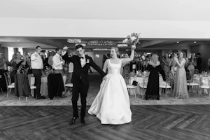 Bride In Simple Wedding Dress Called Selena By Maggie Sottero With Groom