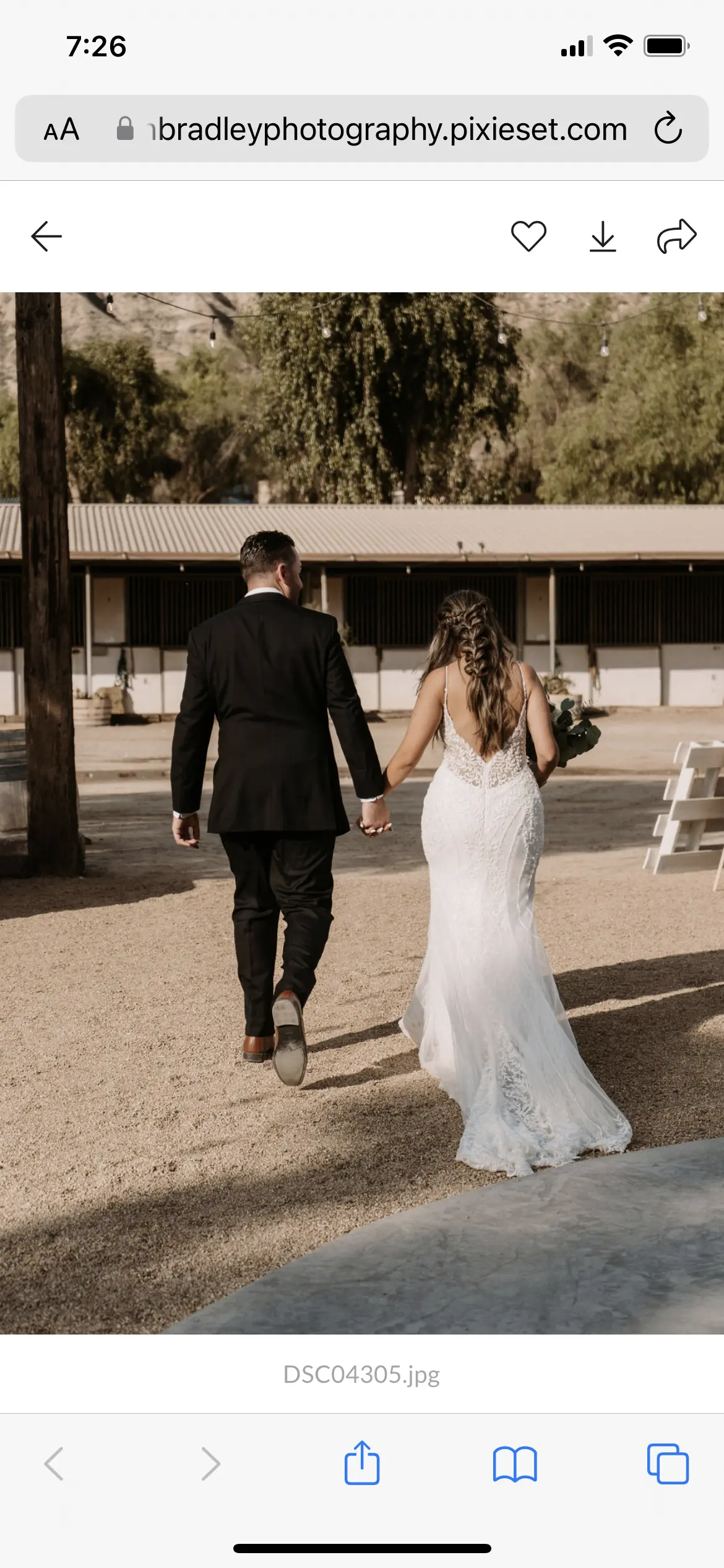 Bride In Beaded Fit-And-Flare Wedding Dress Called Barrett By Sottero And Midgley With Groom