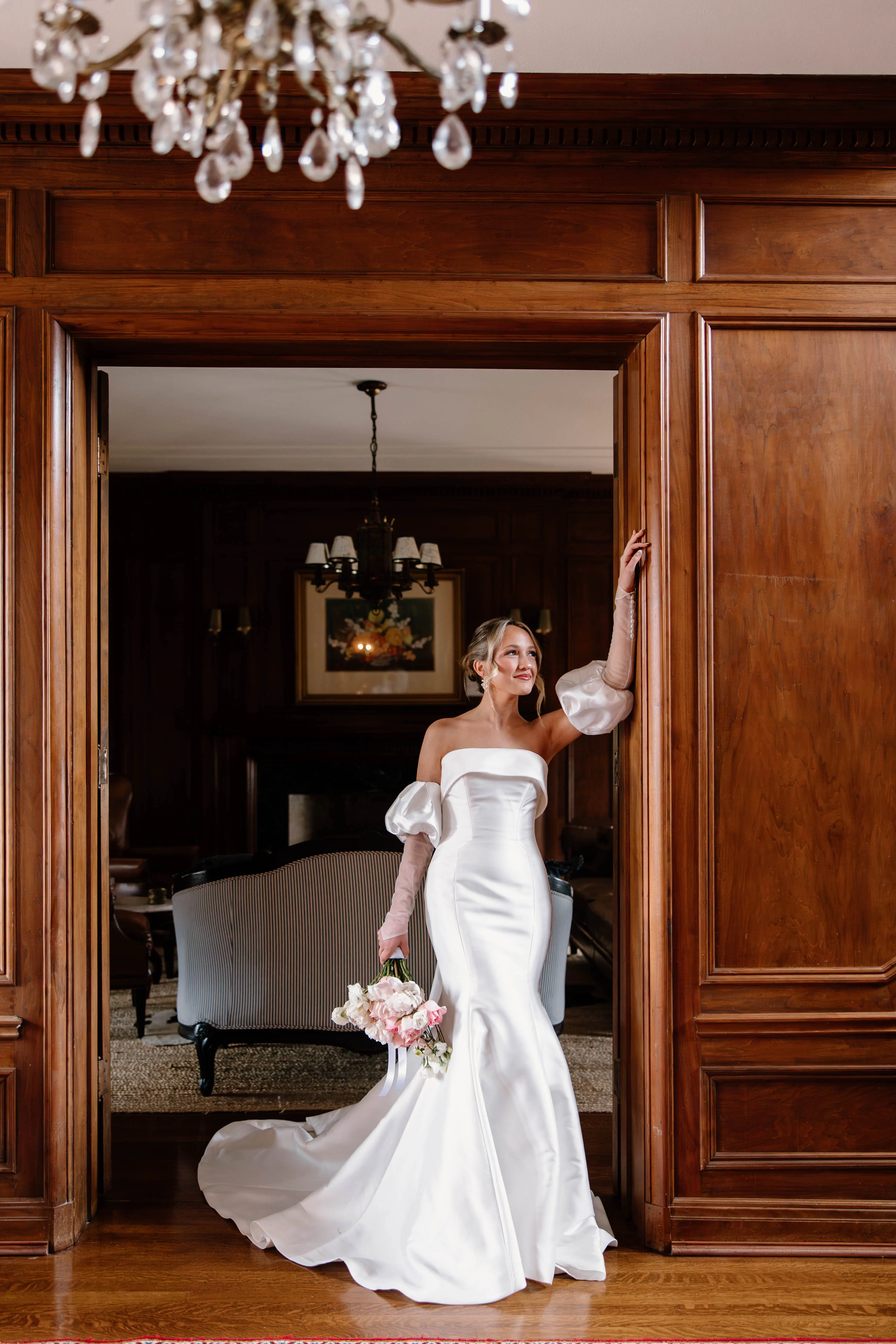 Bride wearing Mitchell by Maggie Sottero