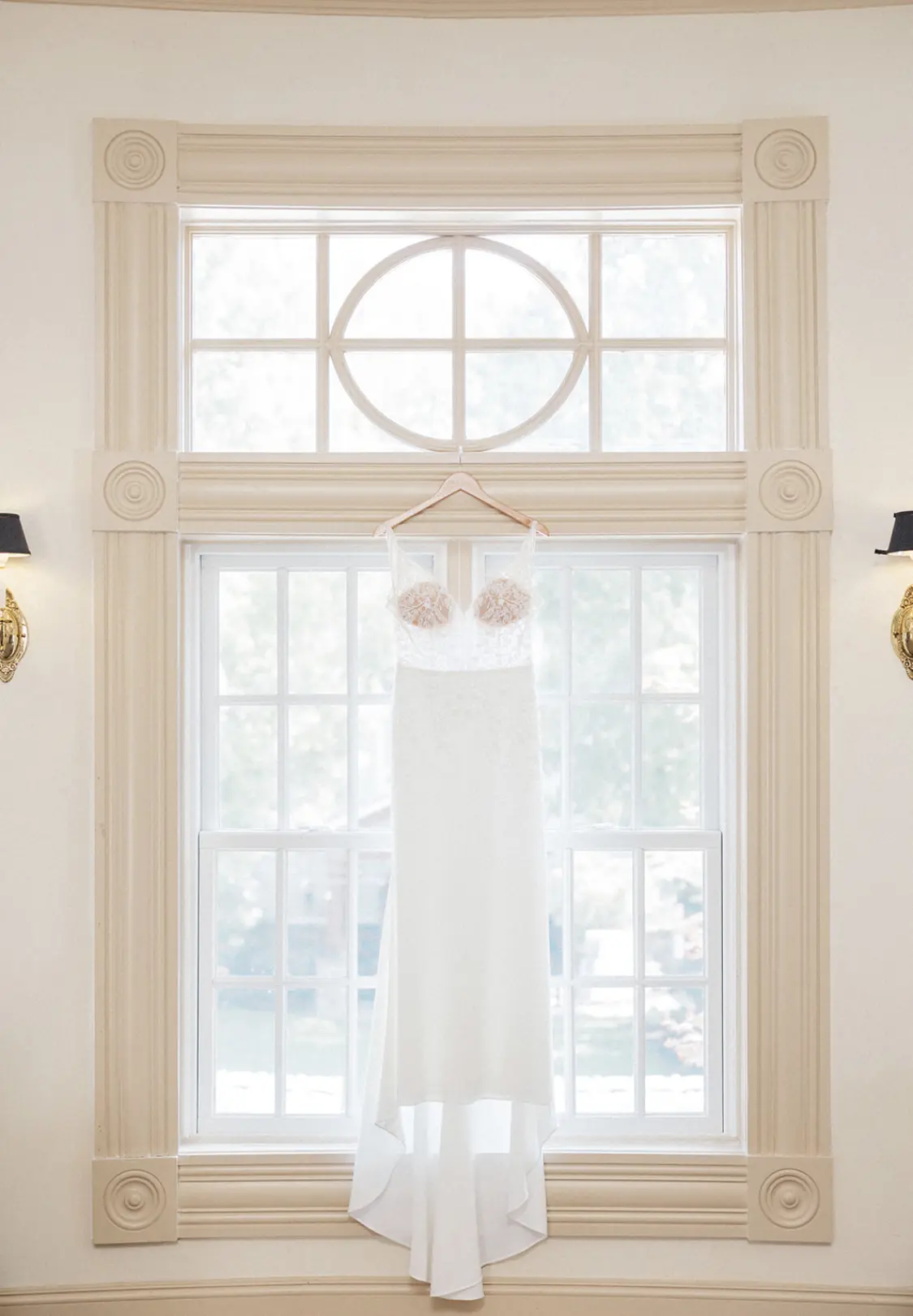 Bride In Crepe Wedding Dress Called Carmen By Rebecca Ingram