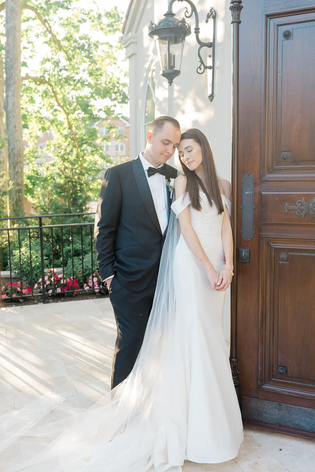 Bride wearing Anniston Lane by Maggie Sottero with her husband