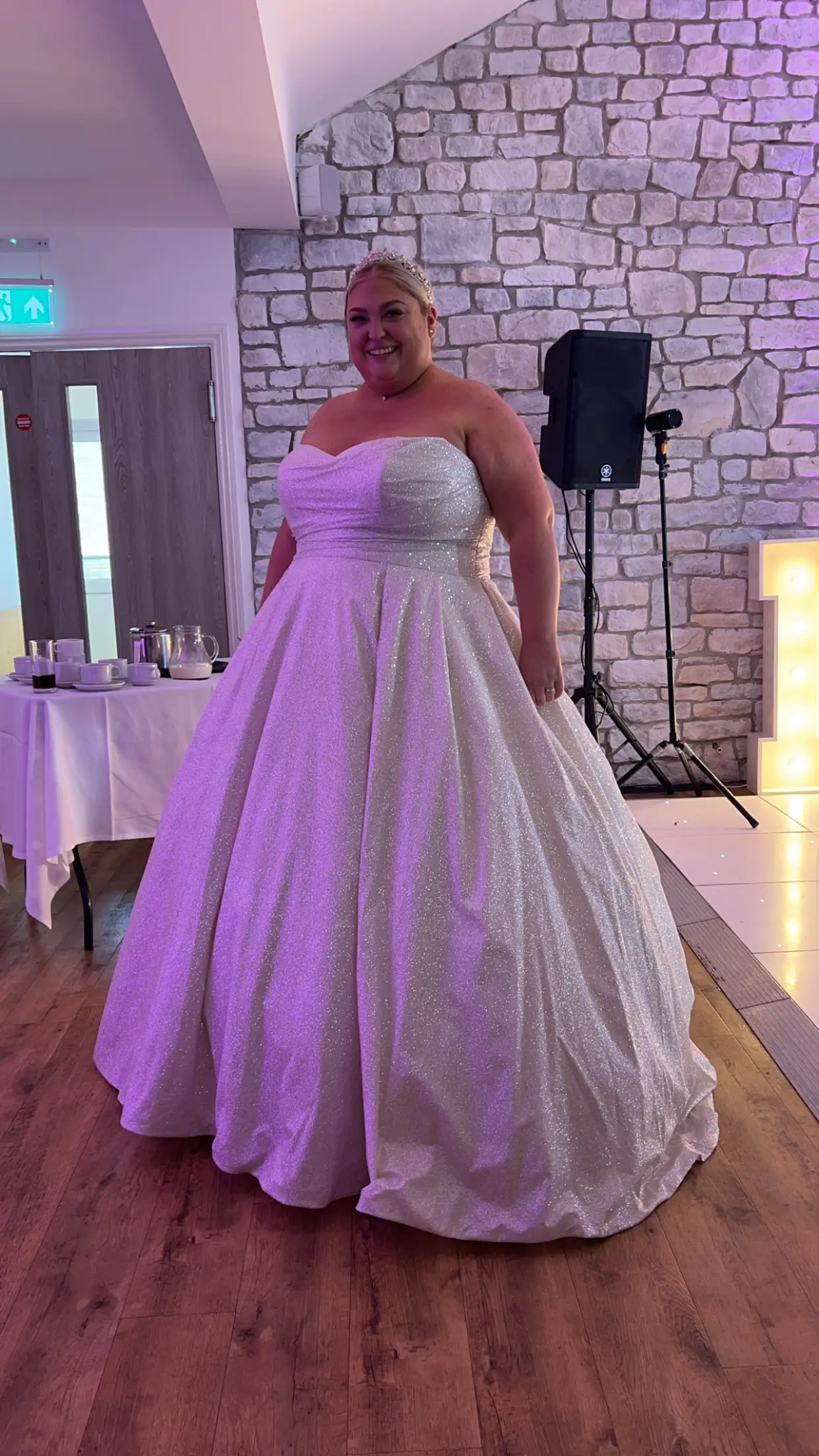 Bride wearing Anniston by Maggie Sottero